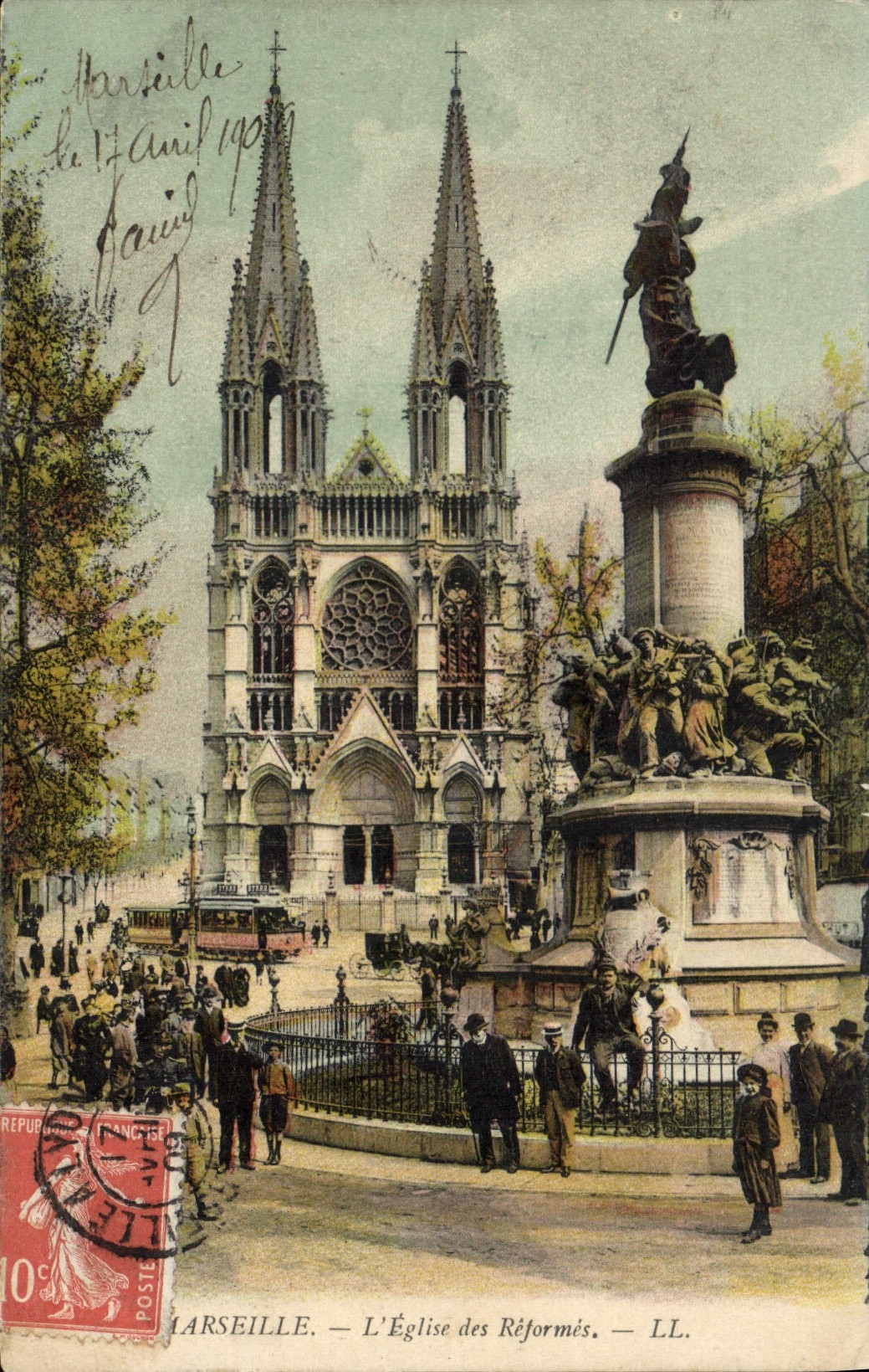 CPA Marseille L'Eglise des Reformes