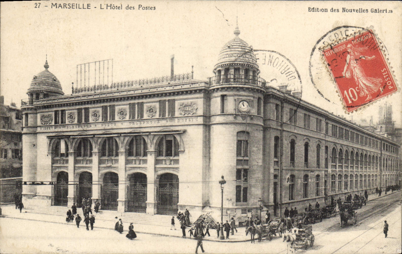 CPA Marseille L'Hotel des Postes