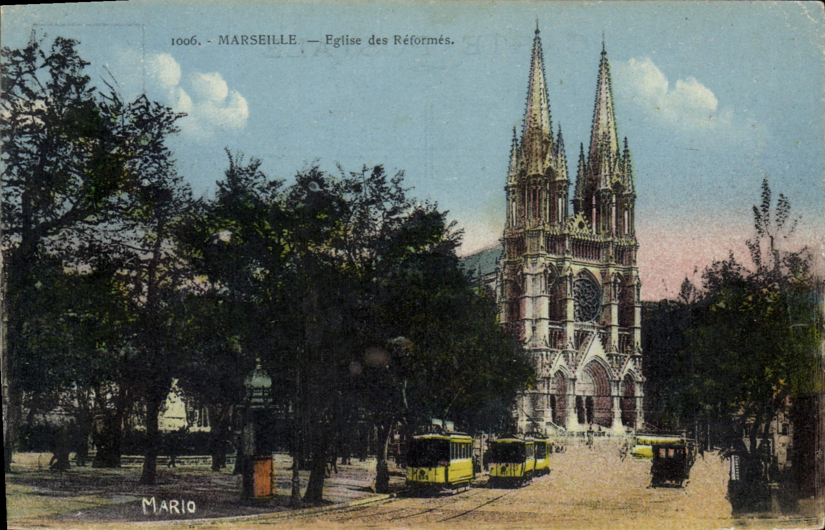CPA Marseille Eglise des Reformes