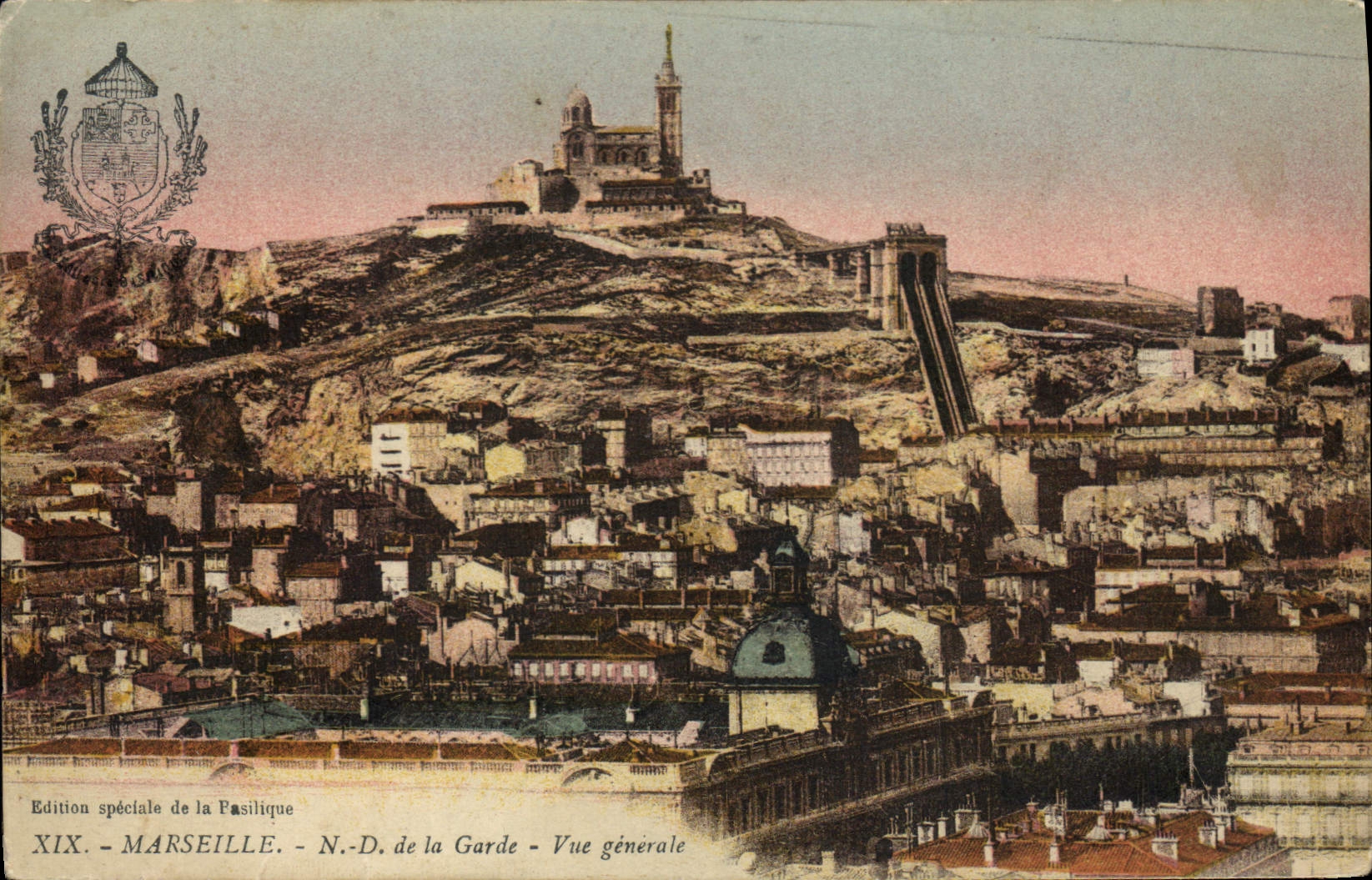 CPA Marseille N. D. de la Garde Vue generale