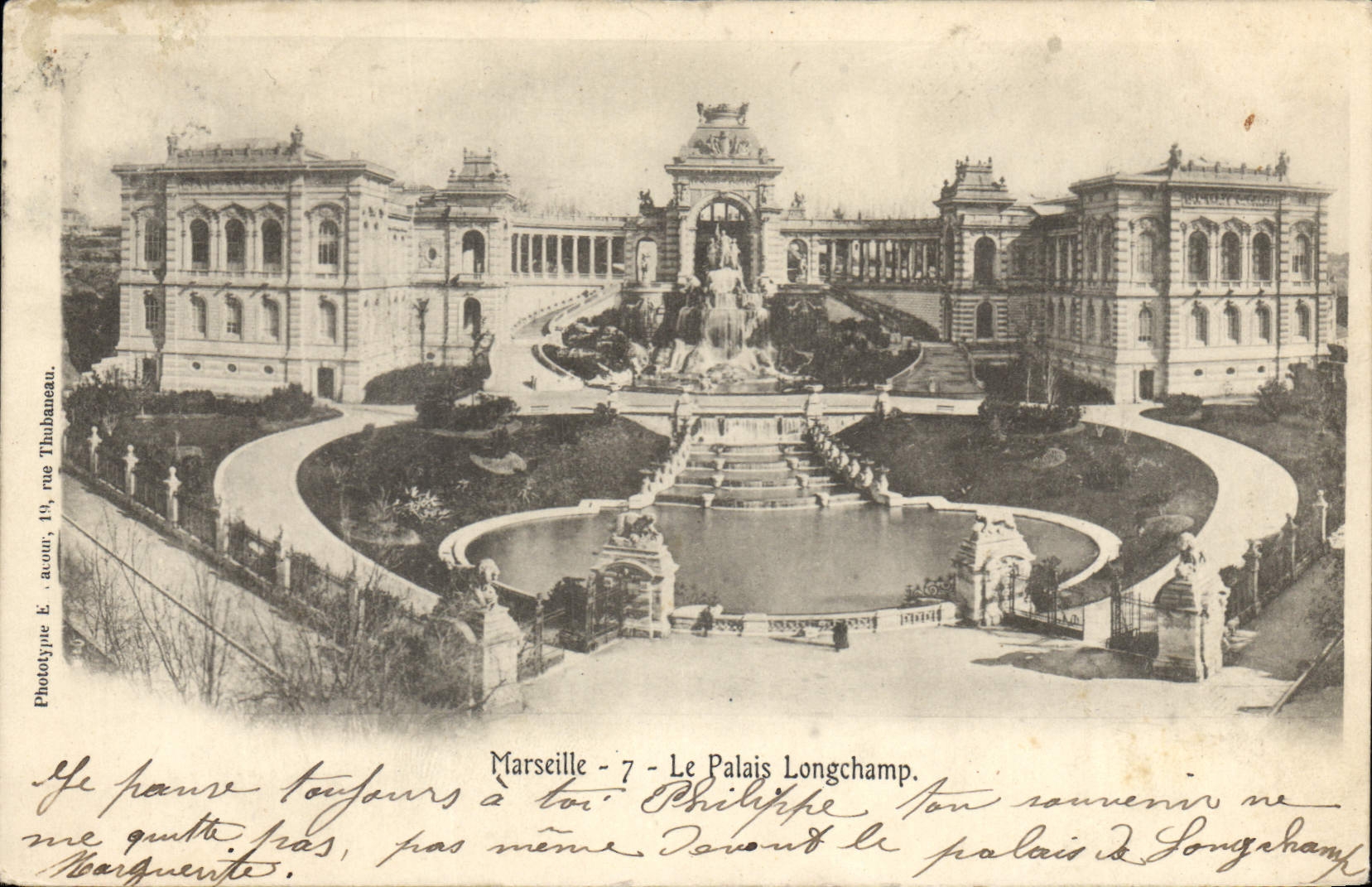 CPA Marseille Le Palais Longchamp 