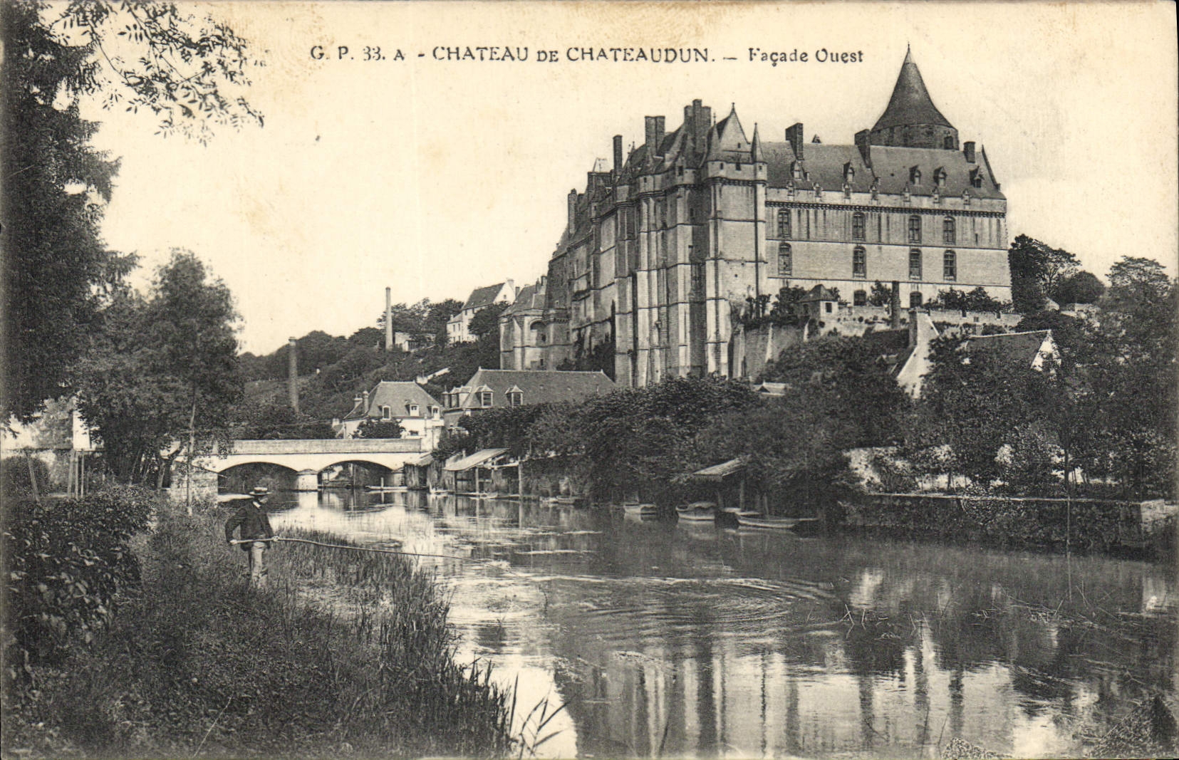 CPA Chateau de Chateaudun Facade Ouest