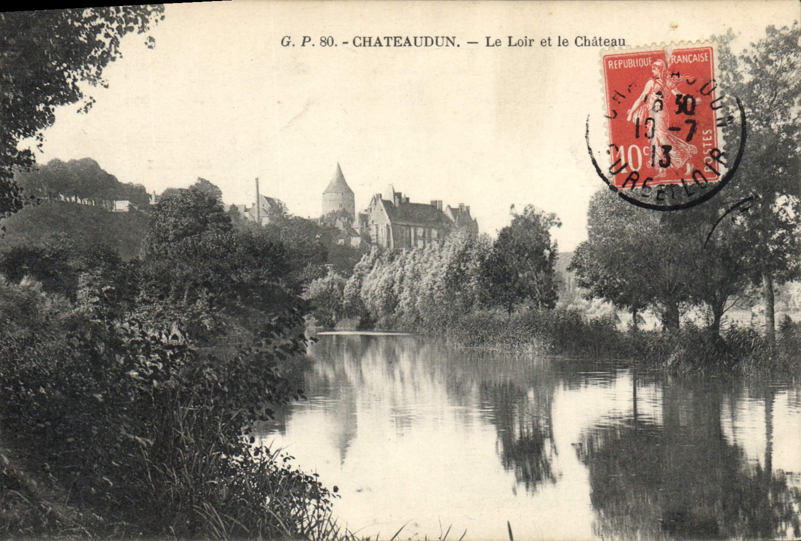 CPA Chateaudun Le Loir et le Chateau