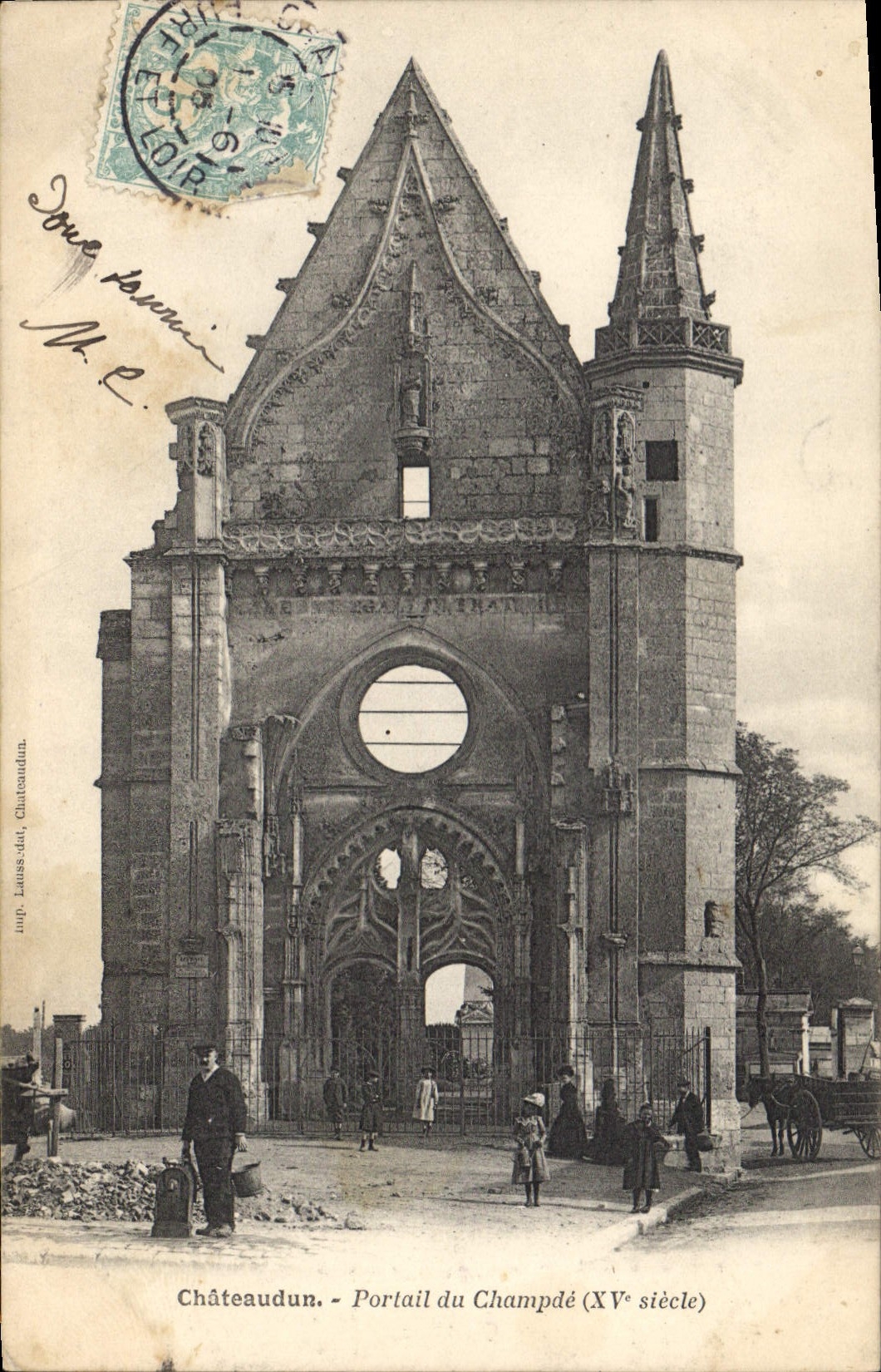 CPA Chateaudun Portail du Champde XV siecle 
