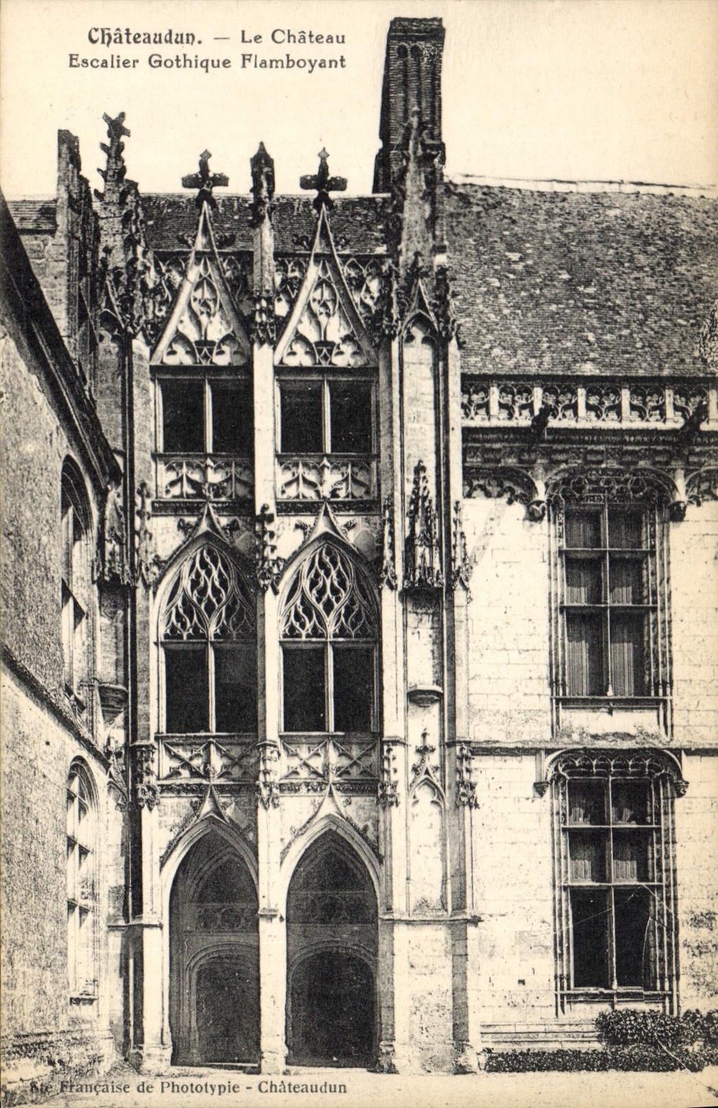 CPA Chateaudun Le Chateau Escalier Gothique Flamboyant 
