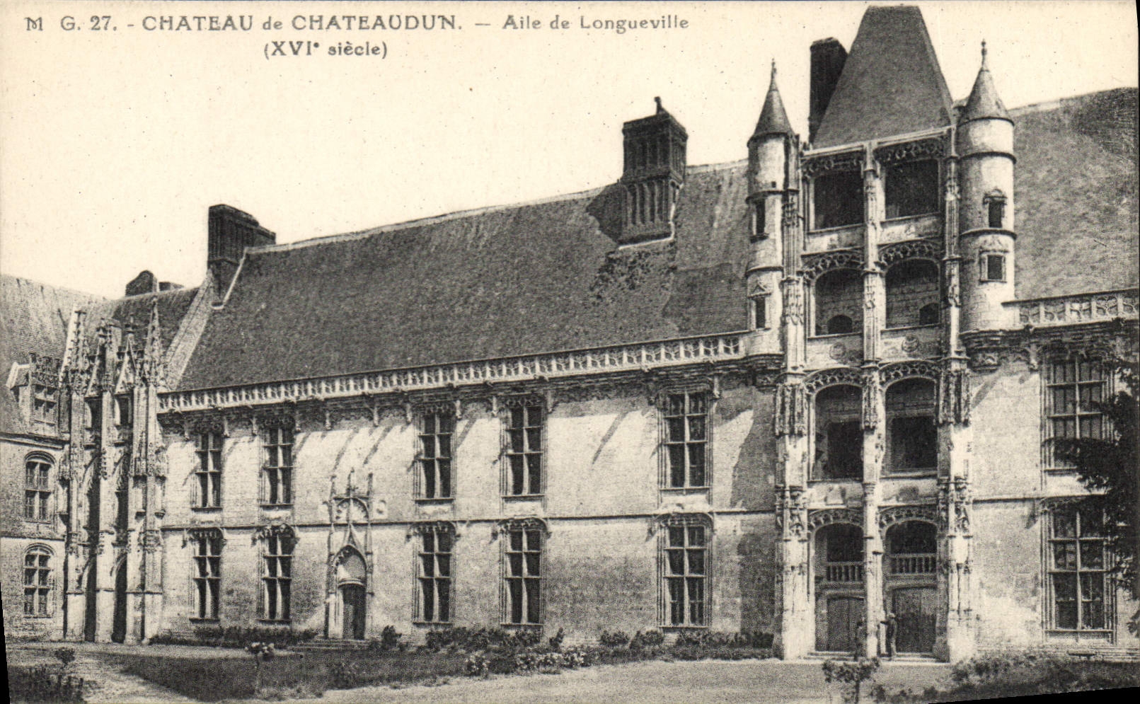 CPA Chateau de Chateaudun Aile de Longueville XVI siecle 