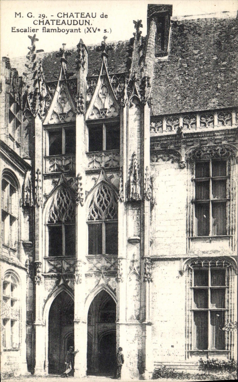 CPA Chateau de Chateaudun Escalier flamboyant XV