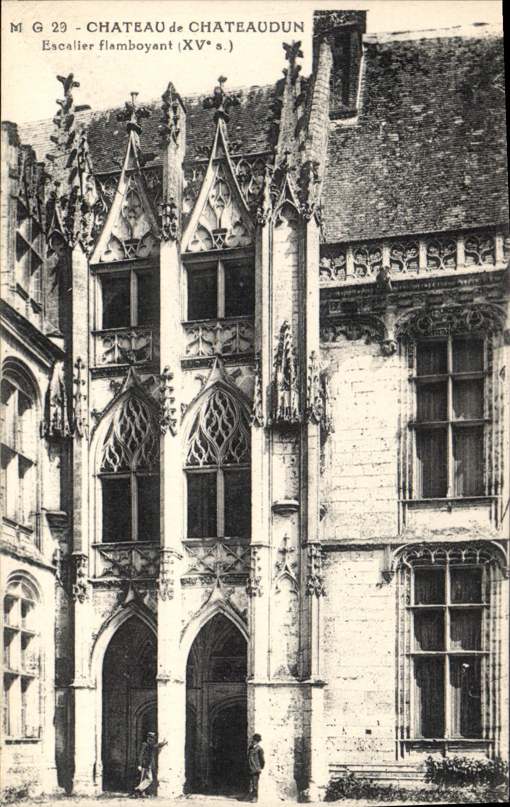 CPA Chateau de Chateaudun Escalier flamboyant XV