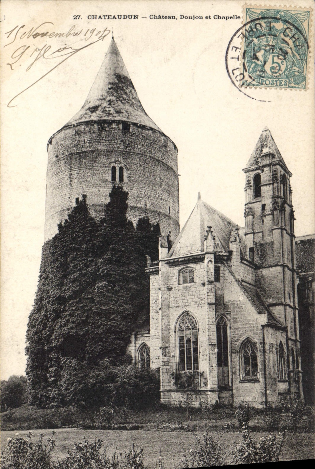 CPA Chateaudun Chateau Donjon et Chapelle 