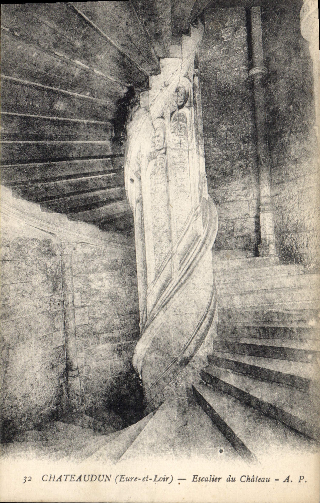 CPA Chateaudun Eure et Loir Escalier du Chateau