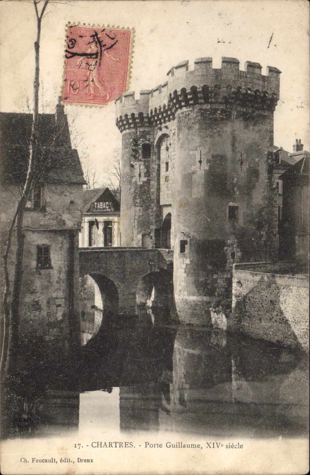CPA Chartres Porte Guillaume XIV siecle 