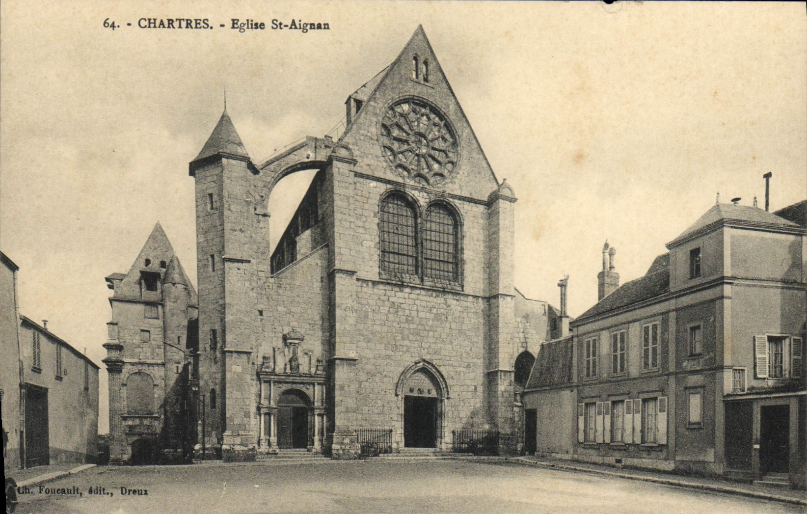 CPA Chartres Eglise St Aignan 