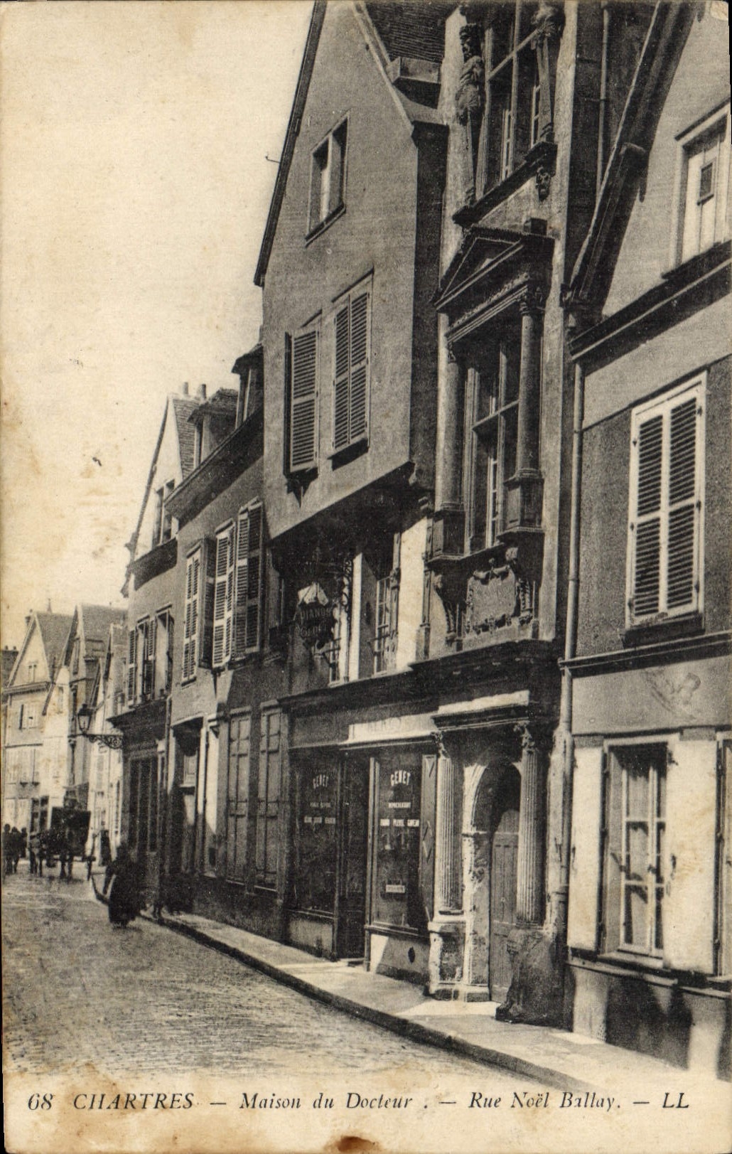 CPA Chartres Maison du Docteur Rue Noel Ballay 