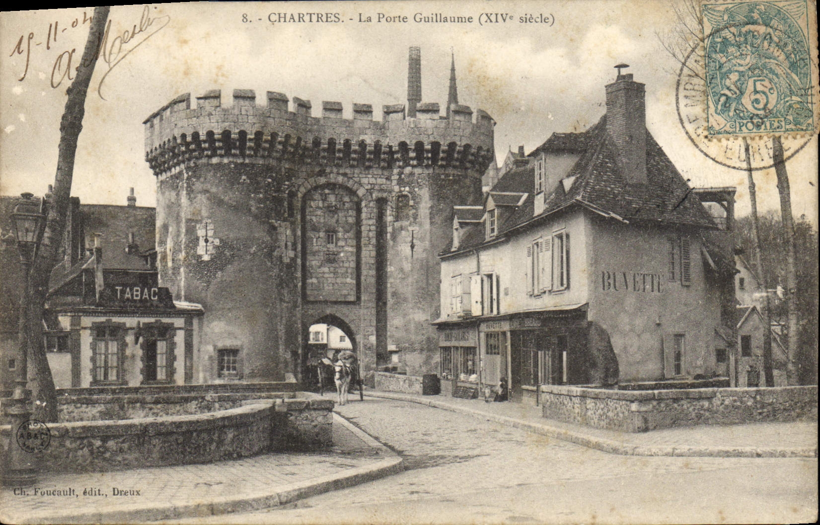 CPA Chartres La Porte Guillaume XIV siecle 
