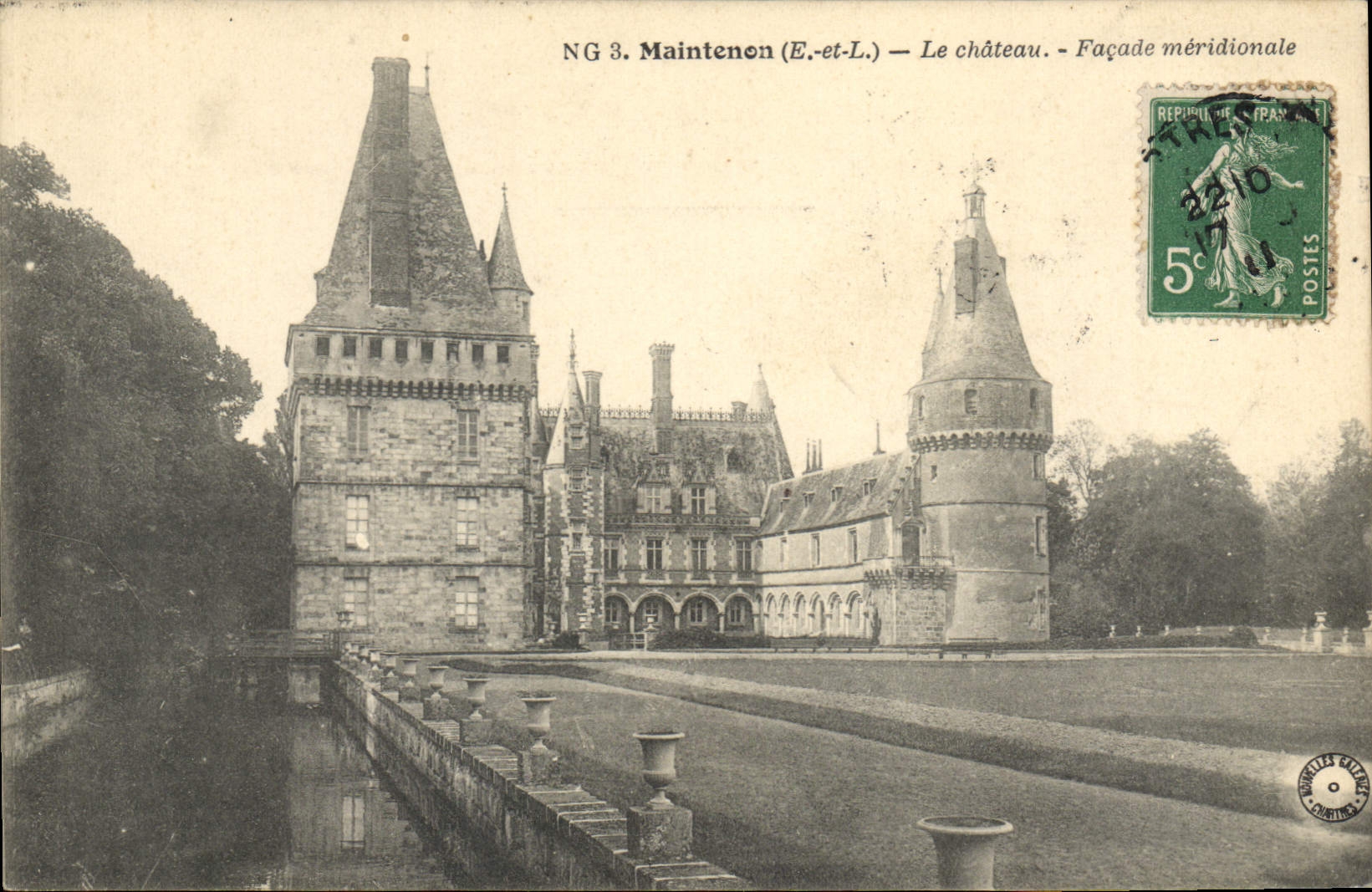 CPA Maintenon E et L Le Chateau Facade meridionale 
