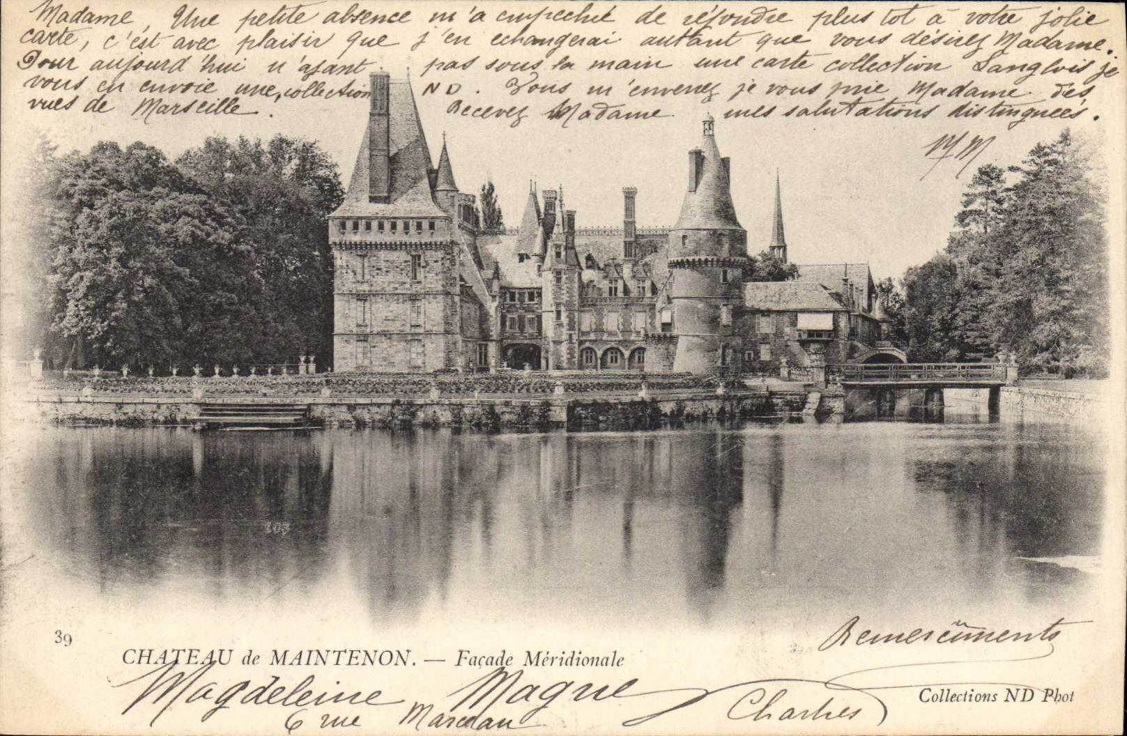 CPA Chateau de Maintenon Facade Meridionale