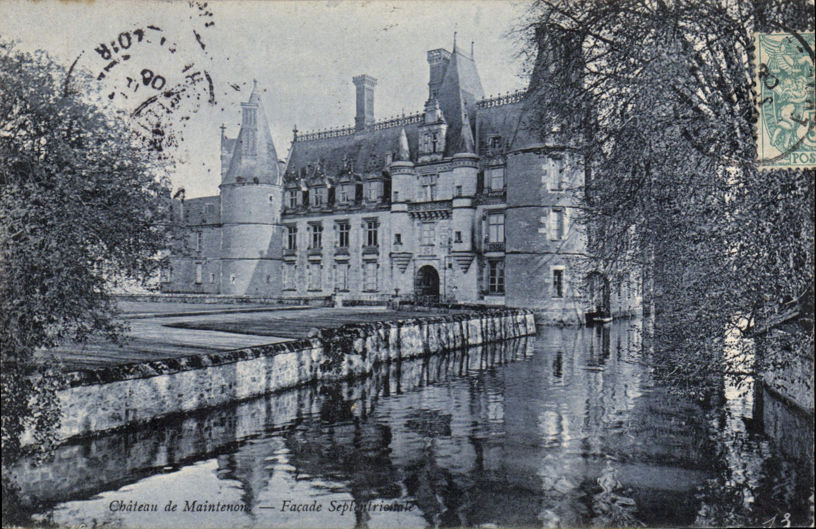 CPA Chateau de Maintenon Facade Septentrionale