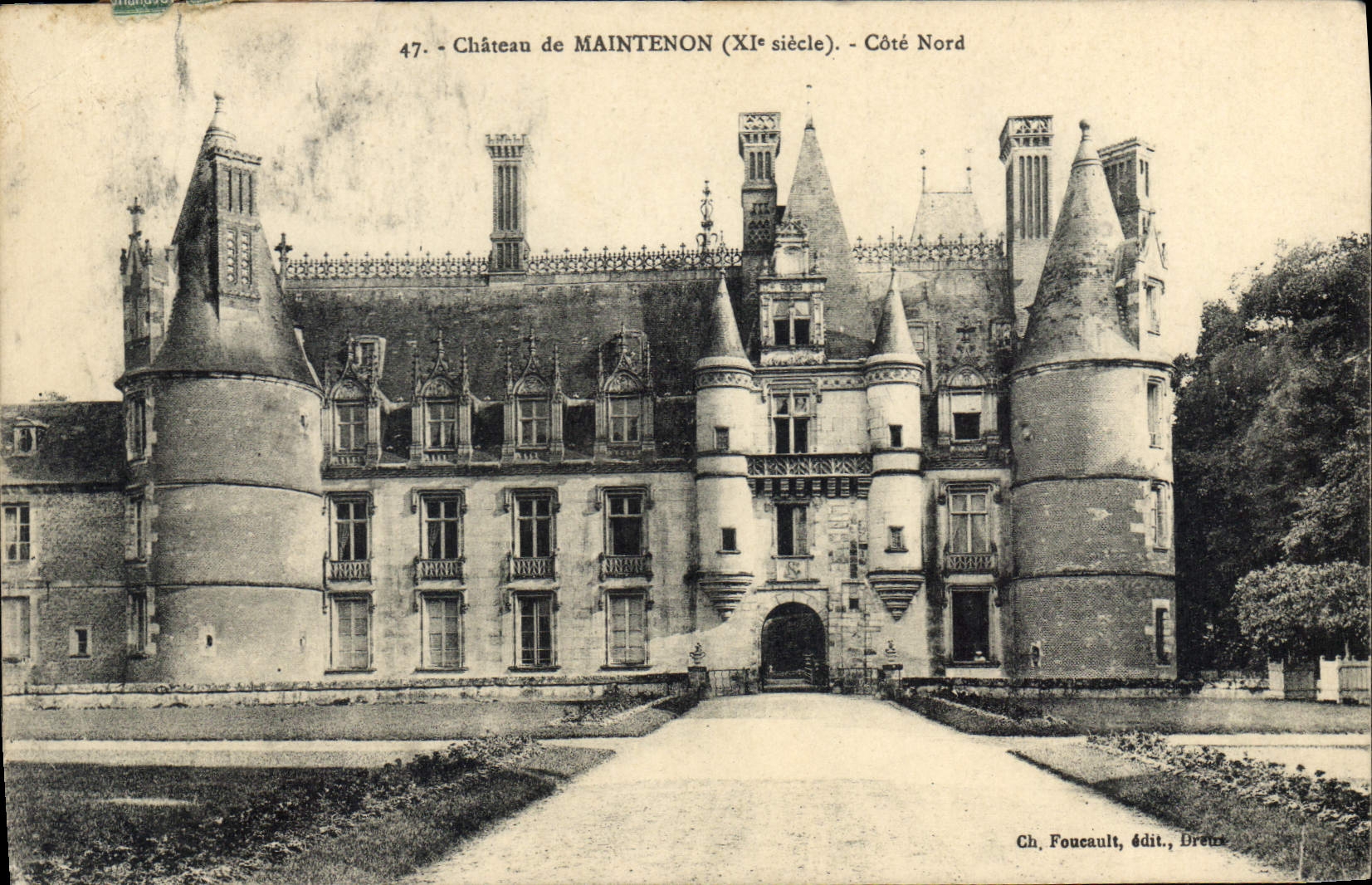 CPA Chateau de Maintenon X siecle Cote Nord 