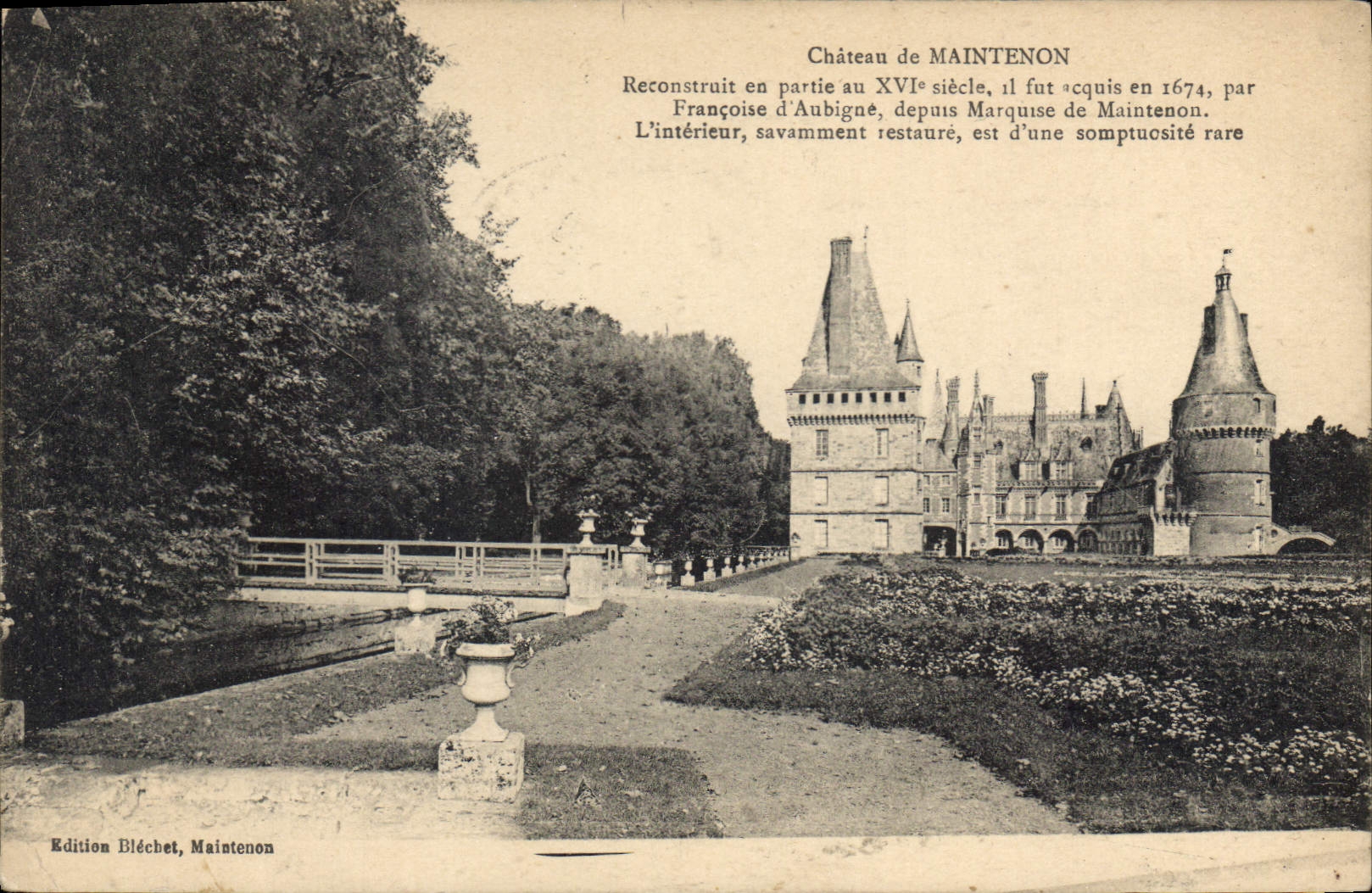 CPA Chateau de Maintenon Reconstruit en partie au XVI siecle 