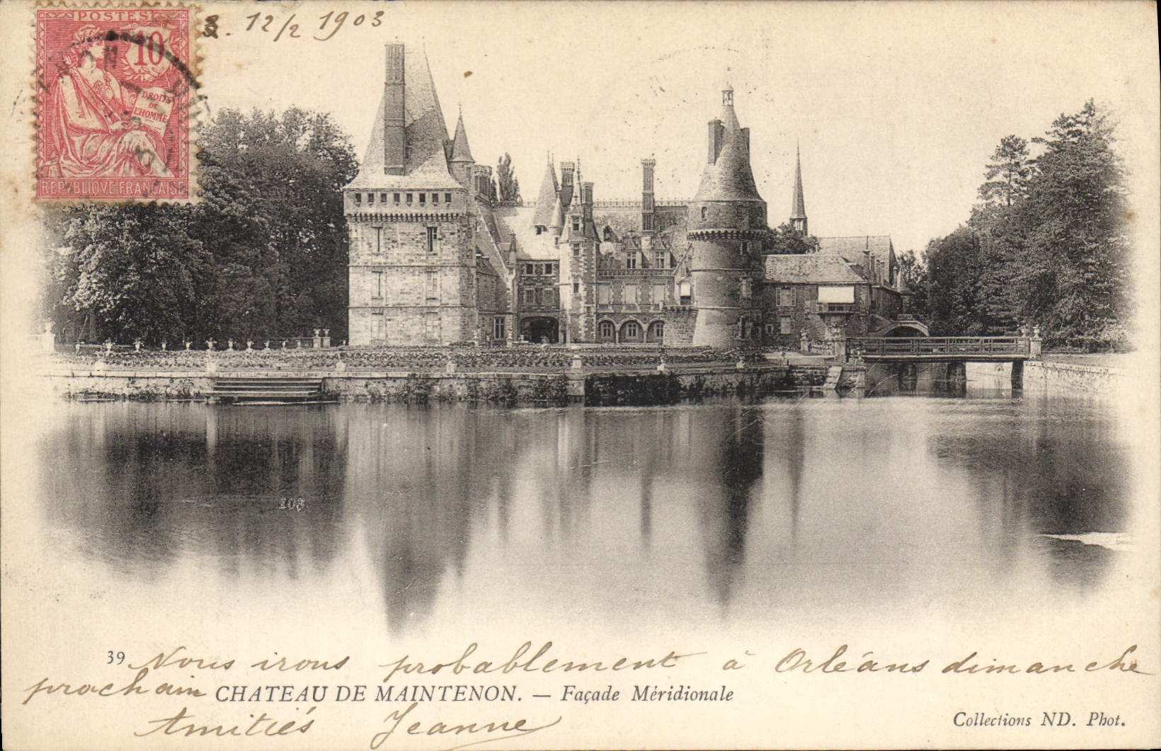 CPA Chateau de Maintenon Facade Meridionale 
