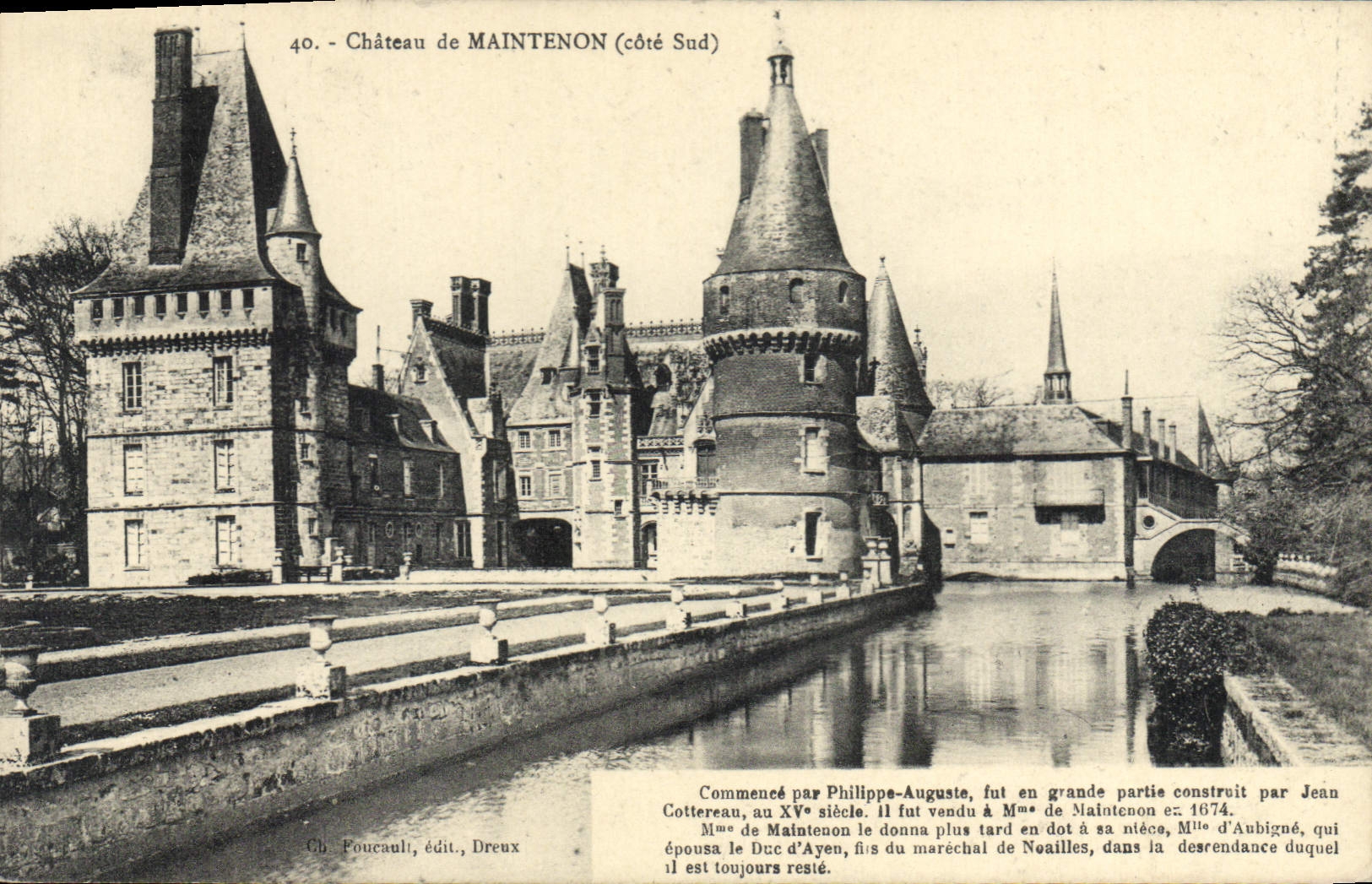 CPA Chateau de Maintenon Cote Sur Commence par Philippe Auguste 