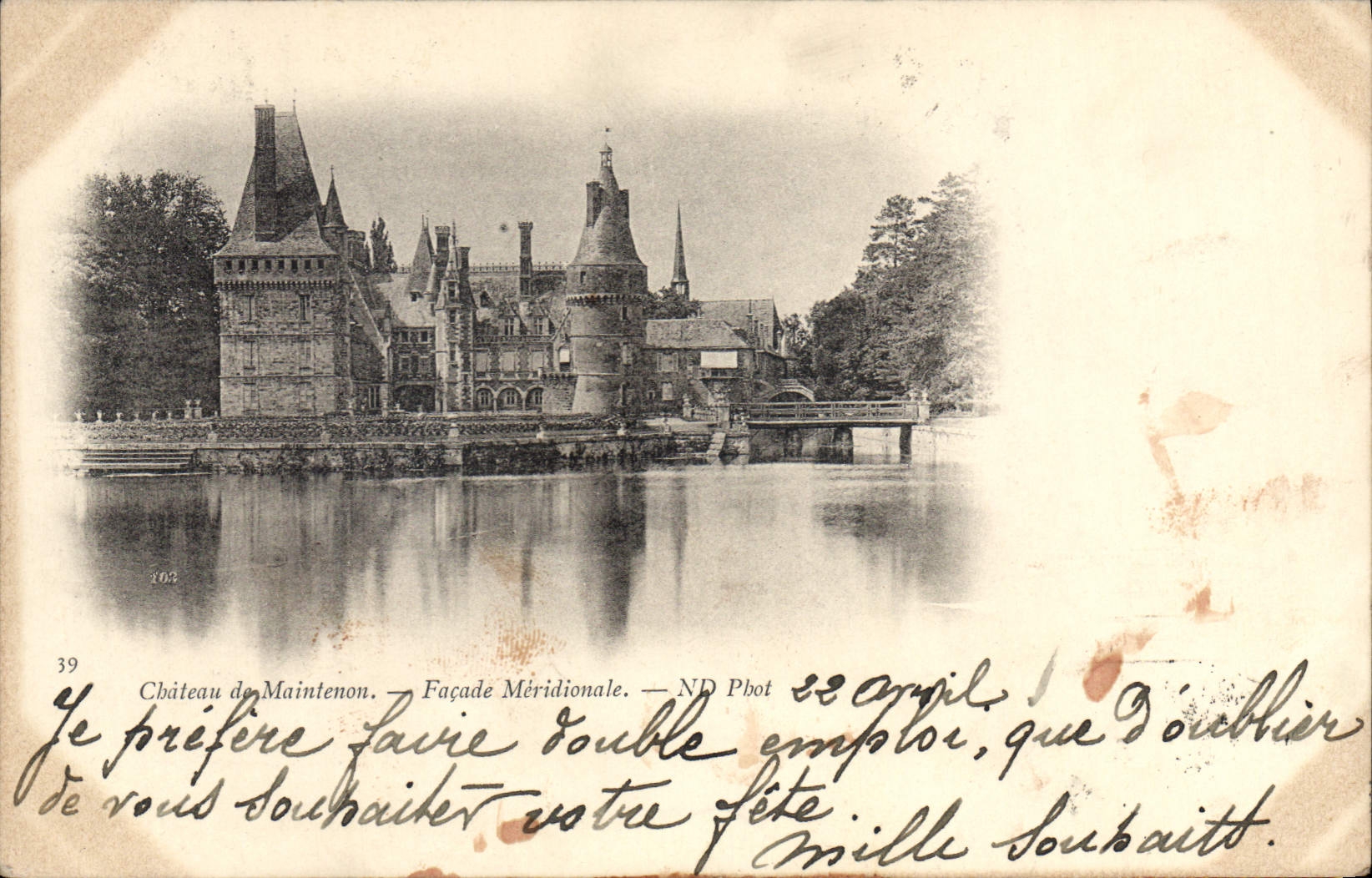 CPA Chateau de Maintenon Facade Meridionale 
