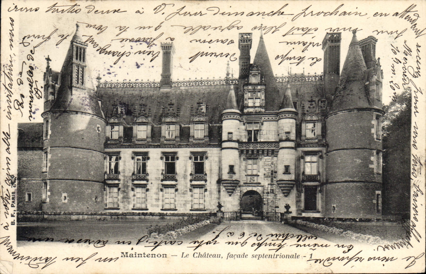 CPA Maintenon Le Chateau facade septentrionale 