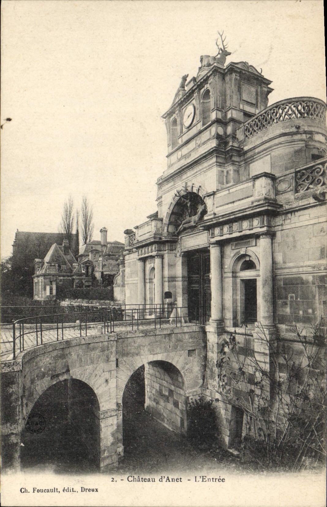 CPA Chateau d'Anet L'Entree 