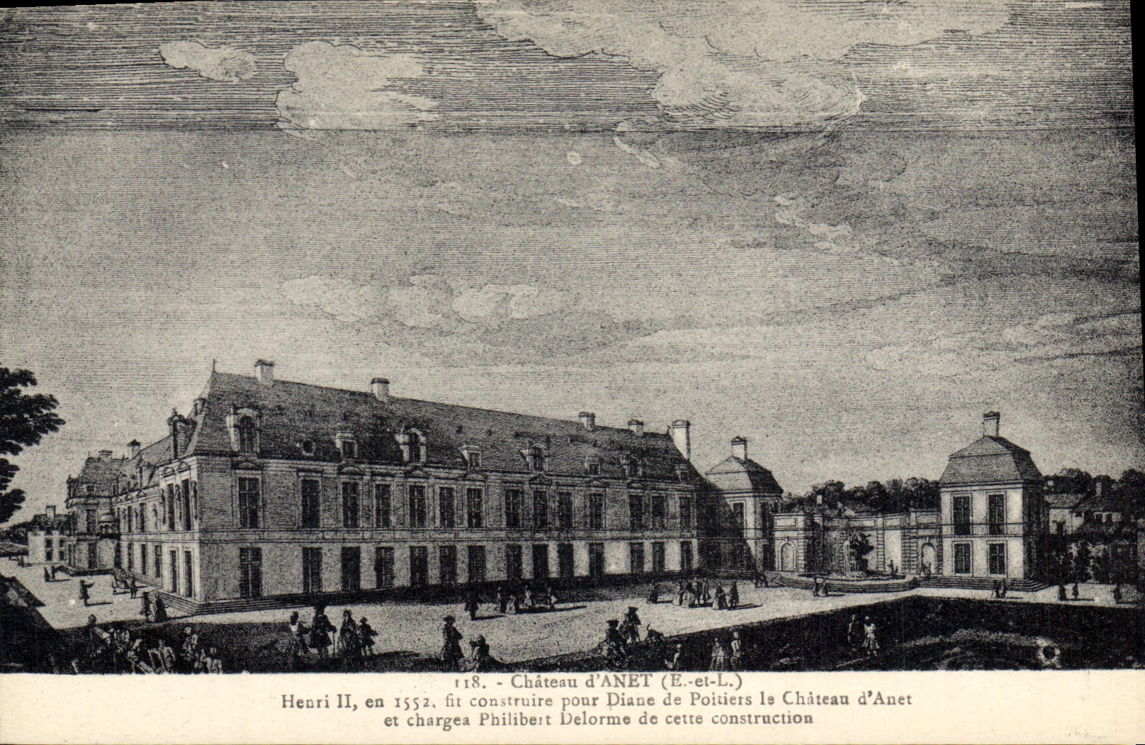 CPA Chateau d'Anet E et L Henri II en 1552 fit construite pour Diane de Politiers la Chateau d'Anet
