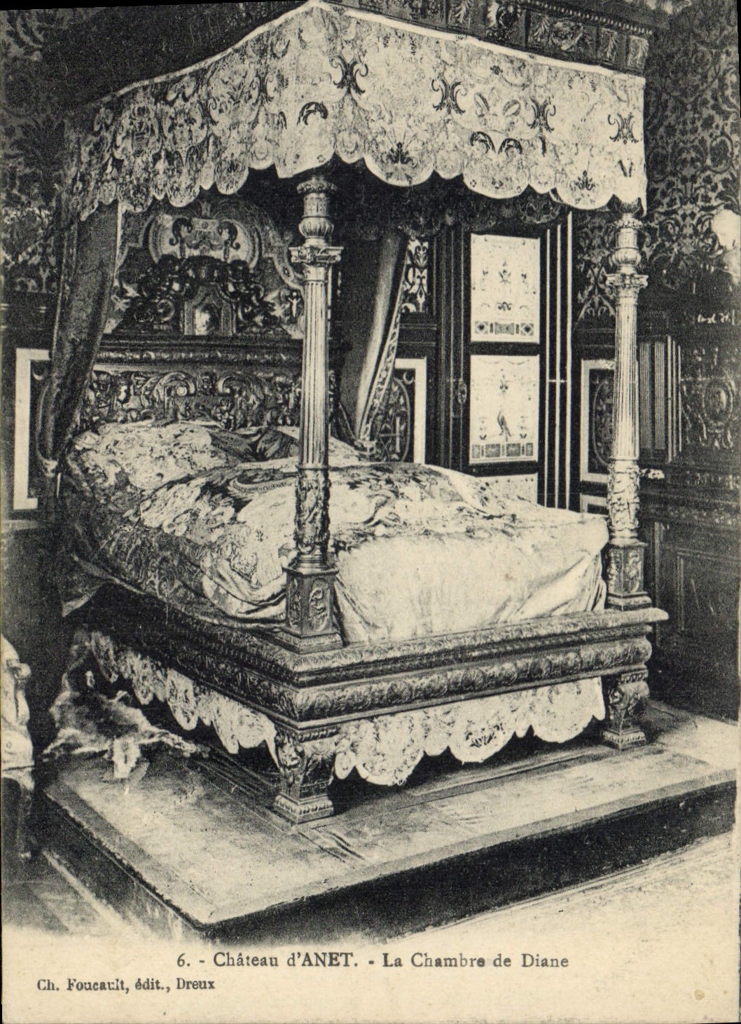 CPA Chateau d'Anet La Chambre de Diane 