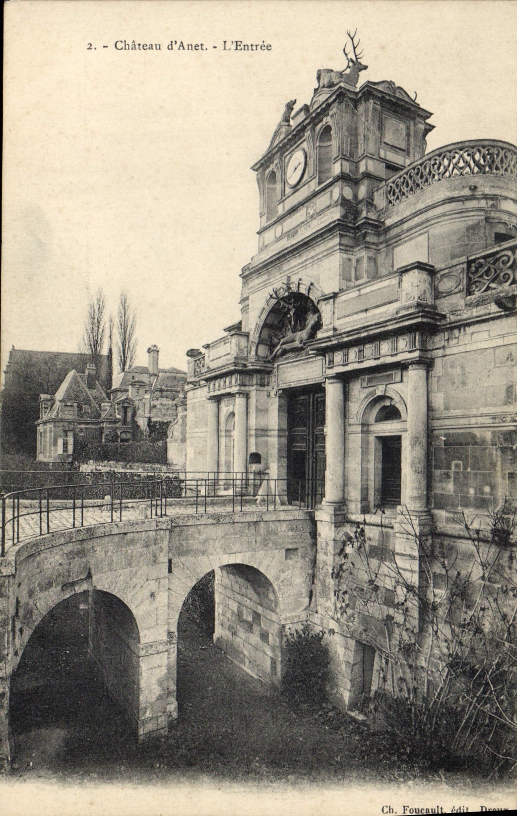 CPA Chateau d'Anet L Entree 