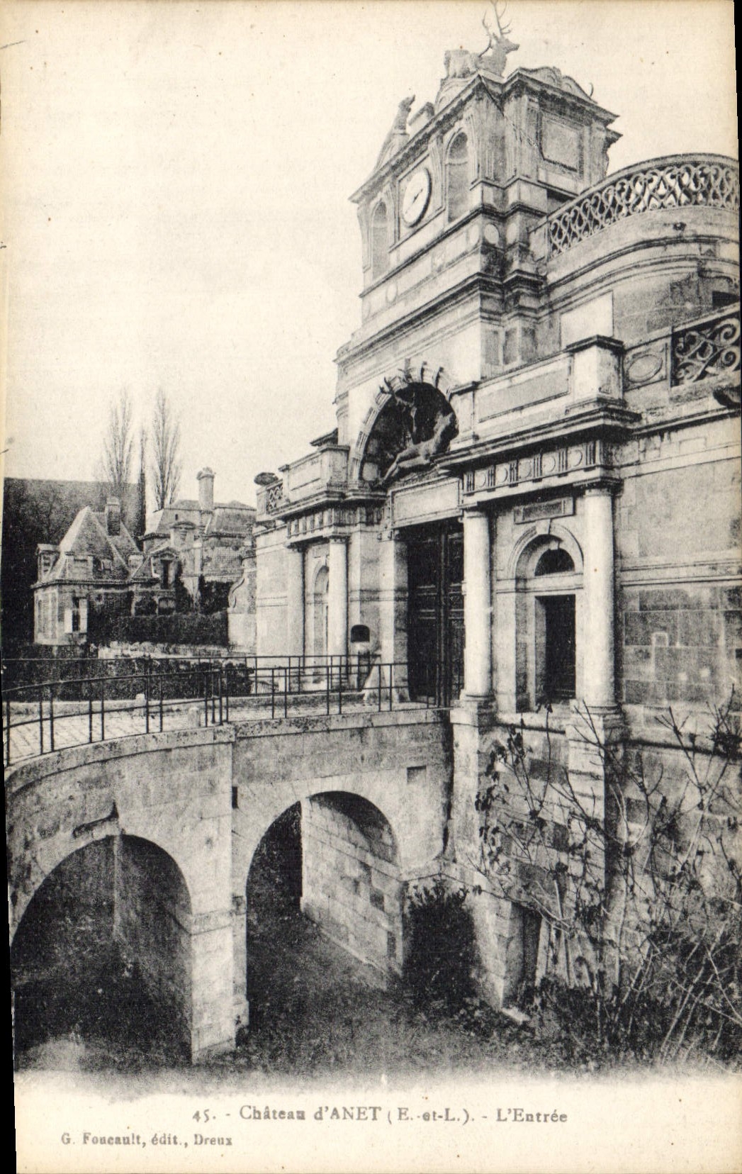 CPA Chateau d'Anet E et L L'Entree 