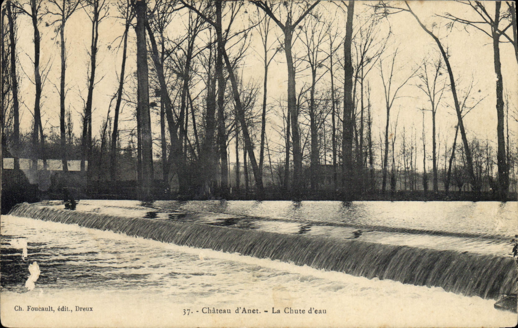 CPA Chateau d'Anet La Chute d'eau 