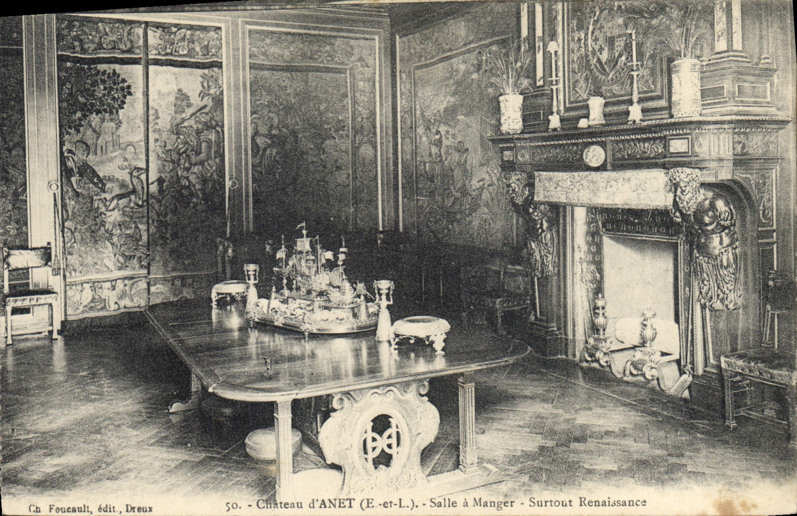 CPA Chateau d'Anet E et L Salle a Manger Surmont Renaissance