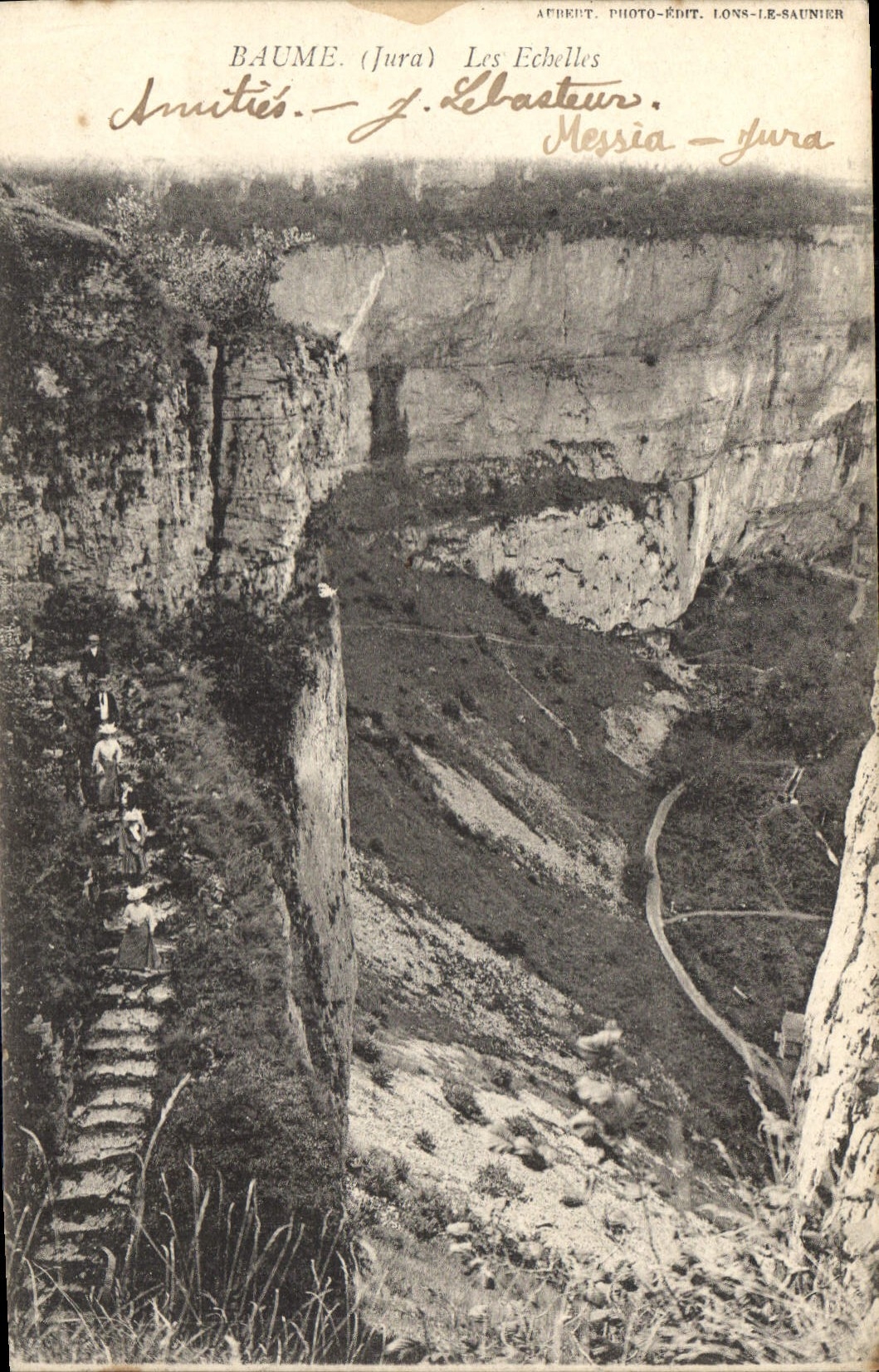 CPA Baume Jura Les Echelles