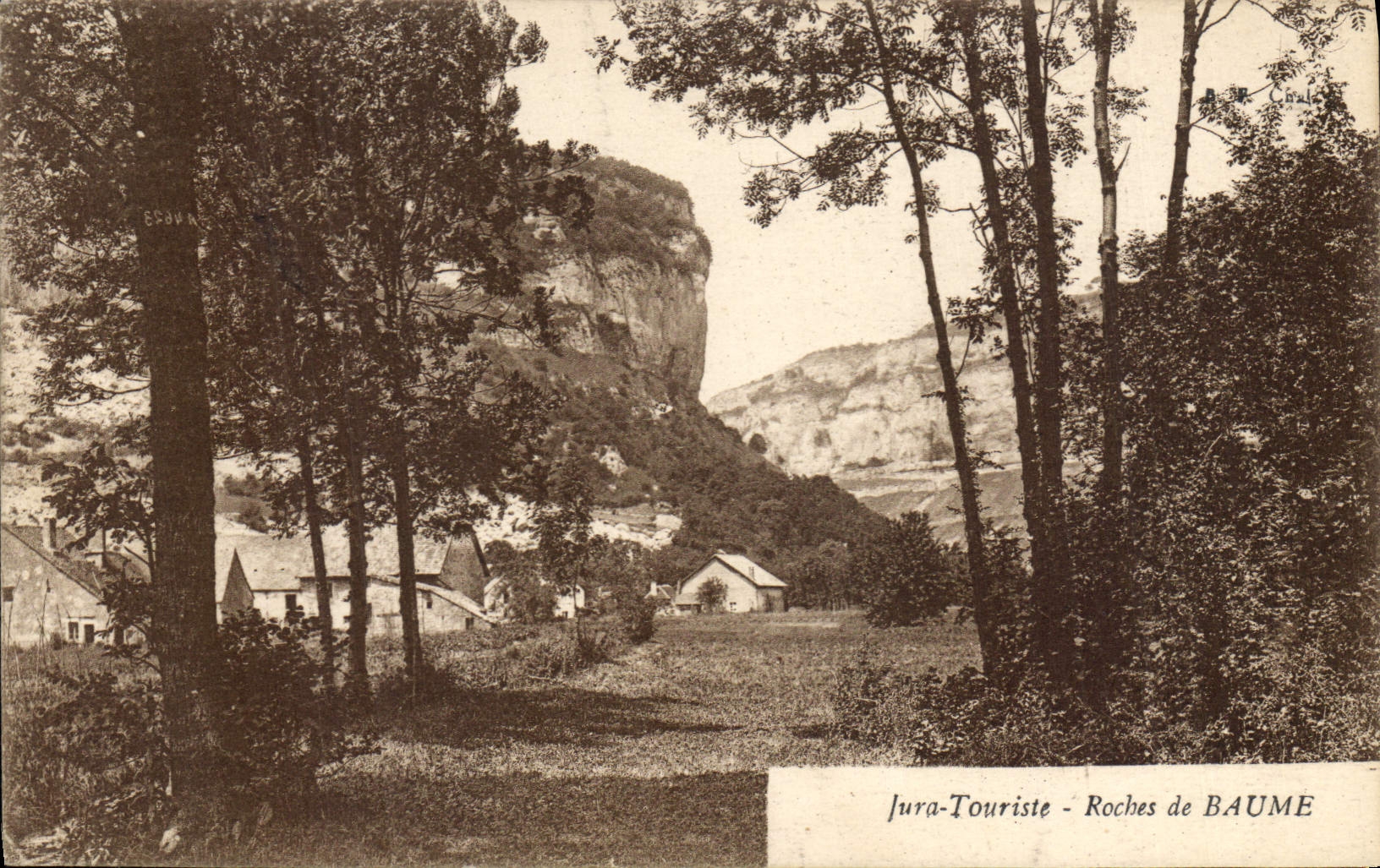 CPA Jura Touriste Roches de Baume