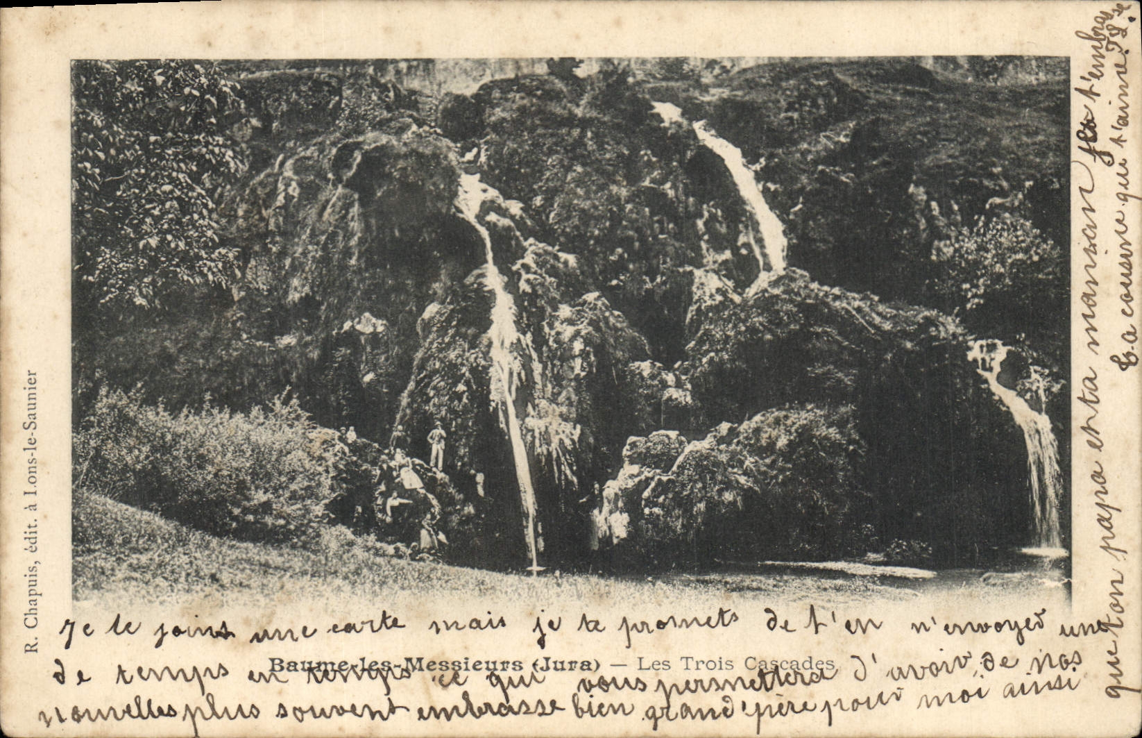CPA Baume les Messieurs Jura Les Trois Cascades