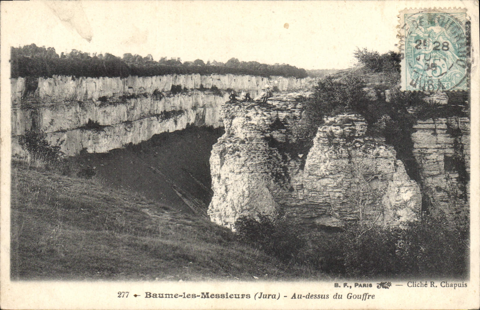 CPA Baume les Messieurs Jura Au dessus du Gouffre 
