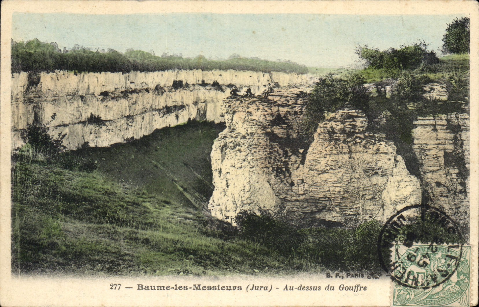 CPA Baume les Messieurs Jura Au dessus du Gouffre 