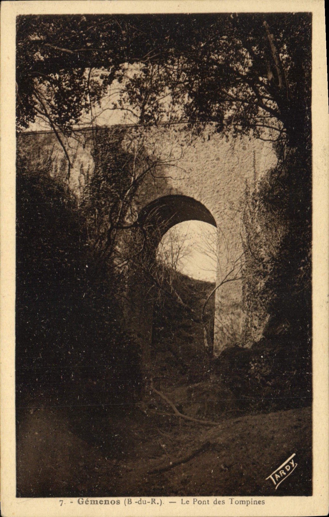 CPA Gemenos B du R Le Pont des Tompines