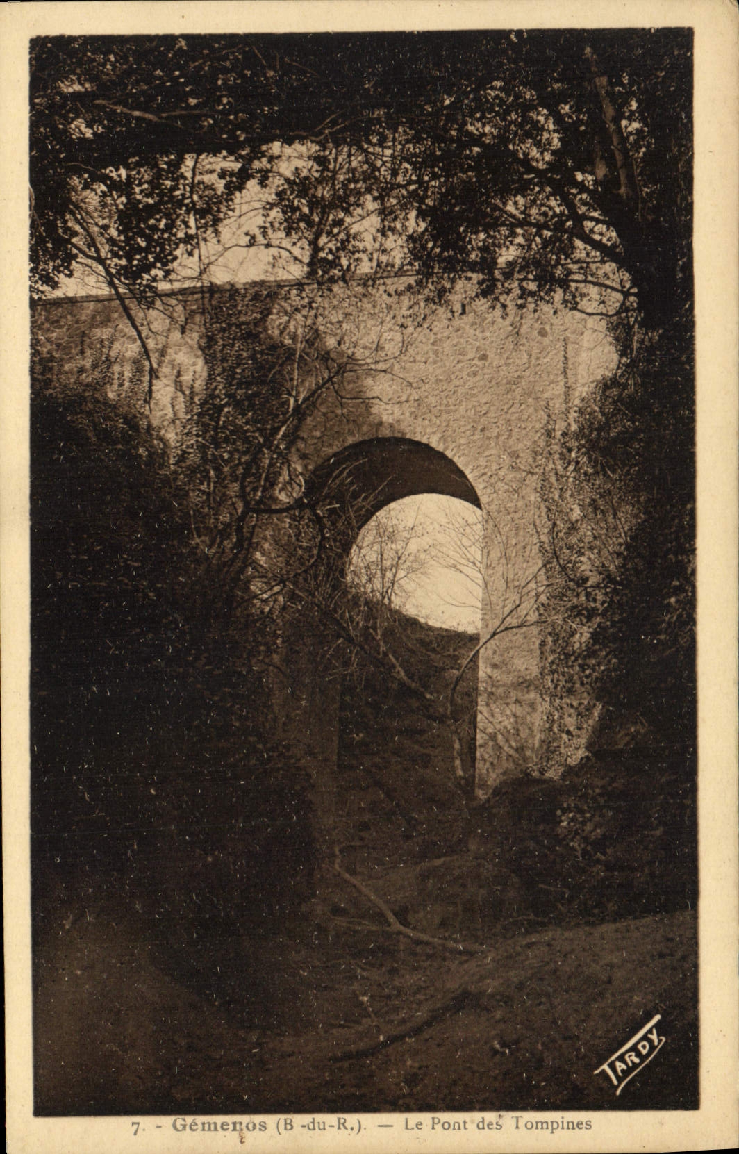 CPA Gemenos B du R Le Pont des Tompines