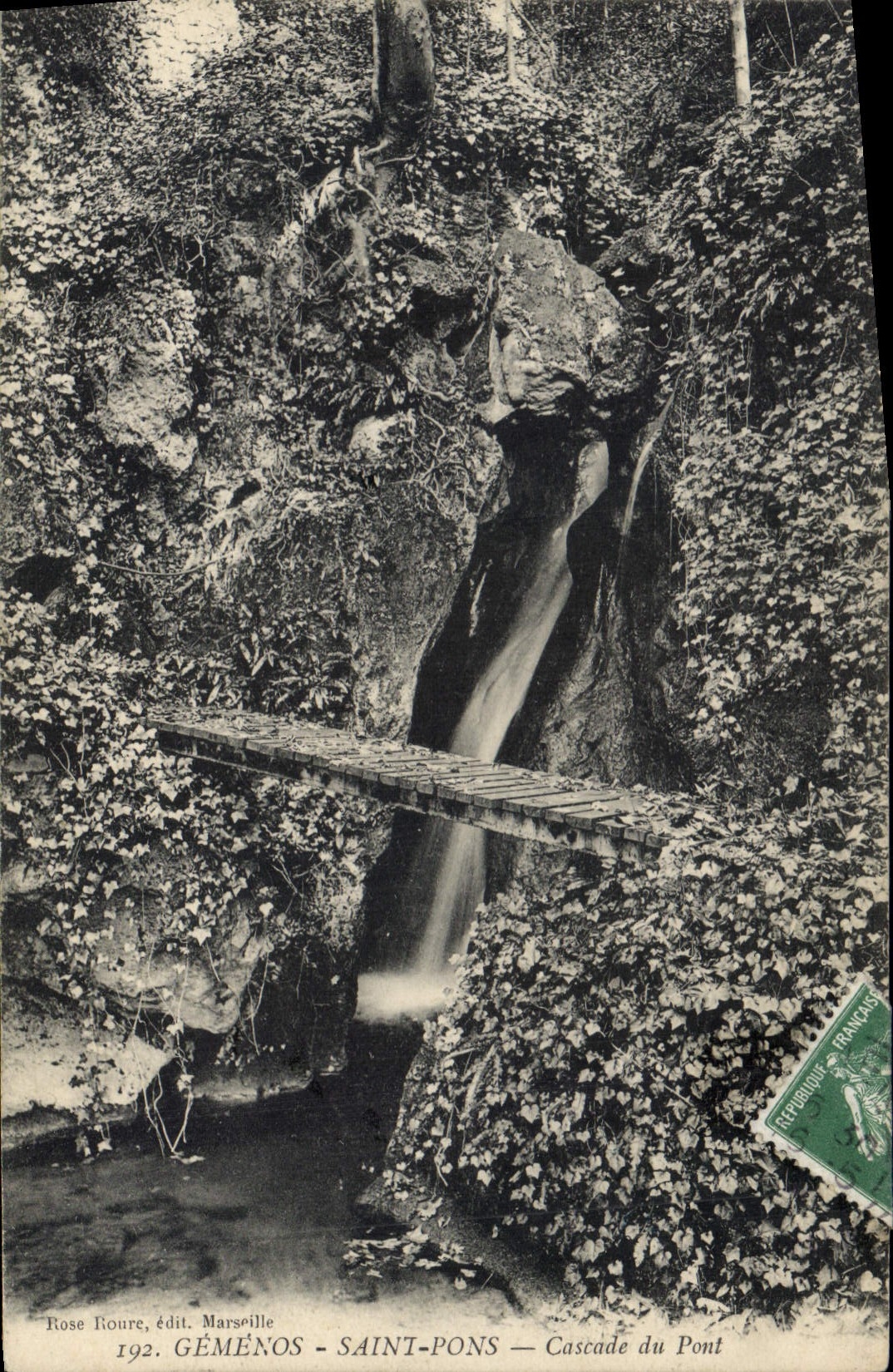 CPA Gemenos Saint Pons Cascade du Pons 