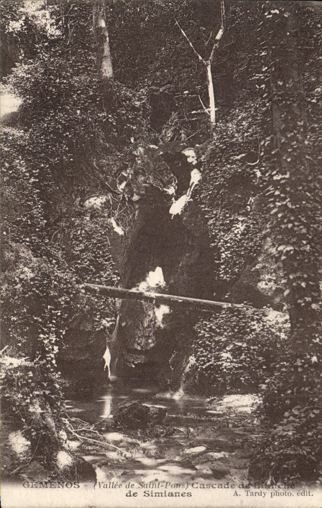 CPA Gemenos Vallee de Saint Pons Cascade de Blanche de Simiances