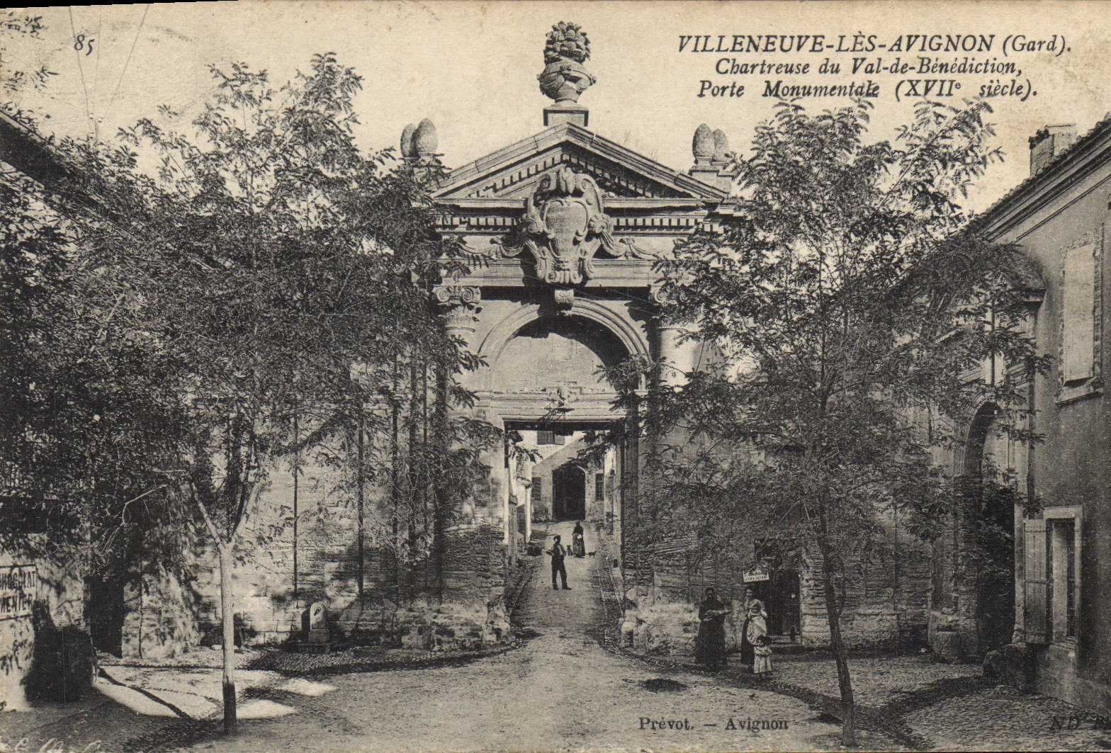CPA Villeneuve les Avignon Gard Chartreuse du Val de Benediction Porte Monumentale XVII siecle 