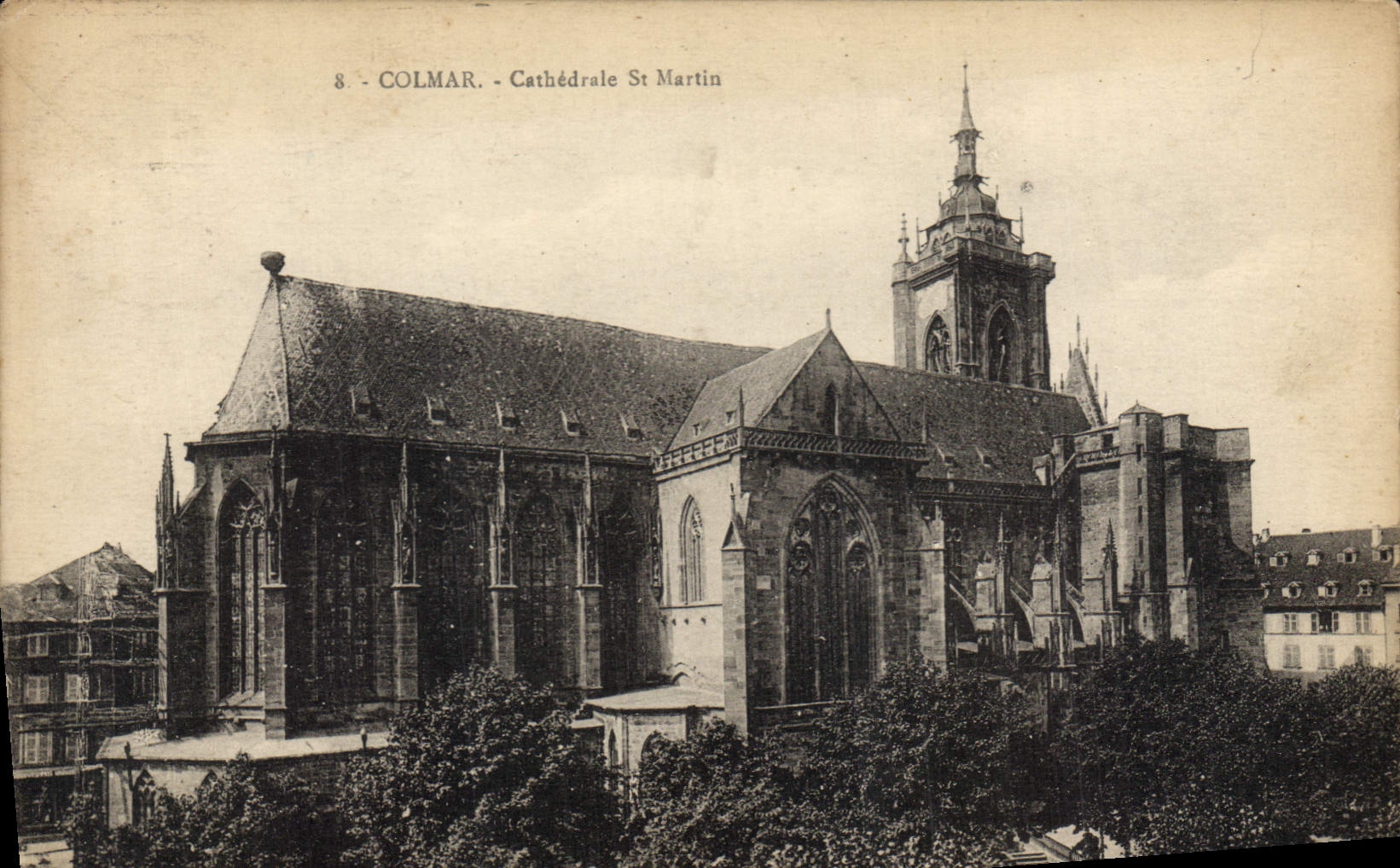 CPA Colmar Cathedrale St Martin 