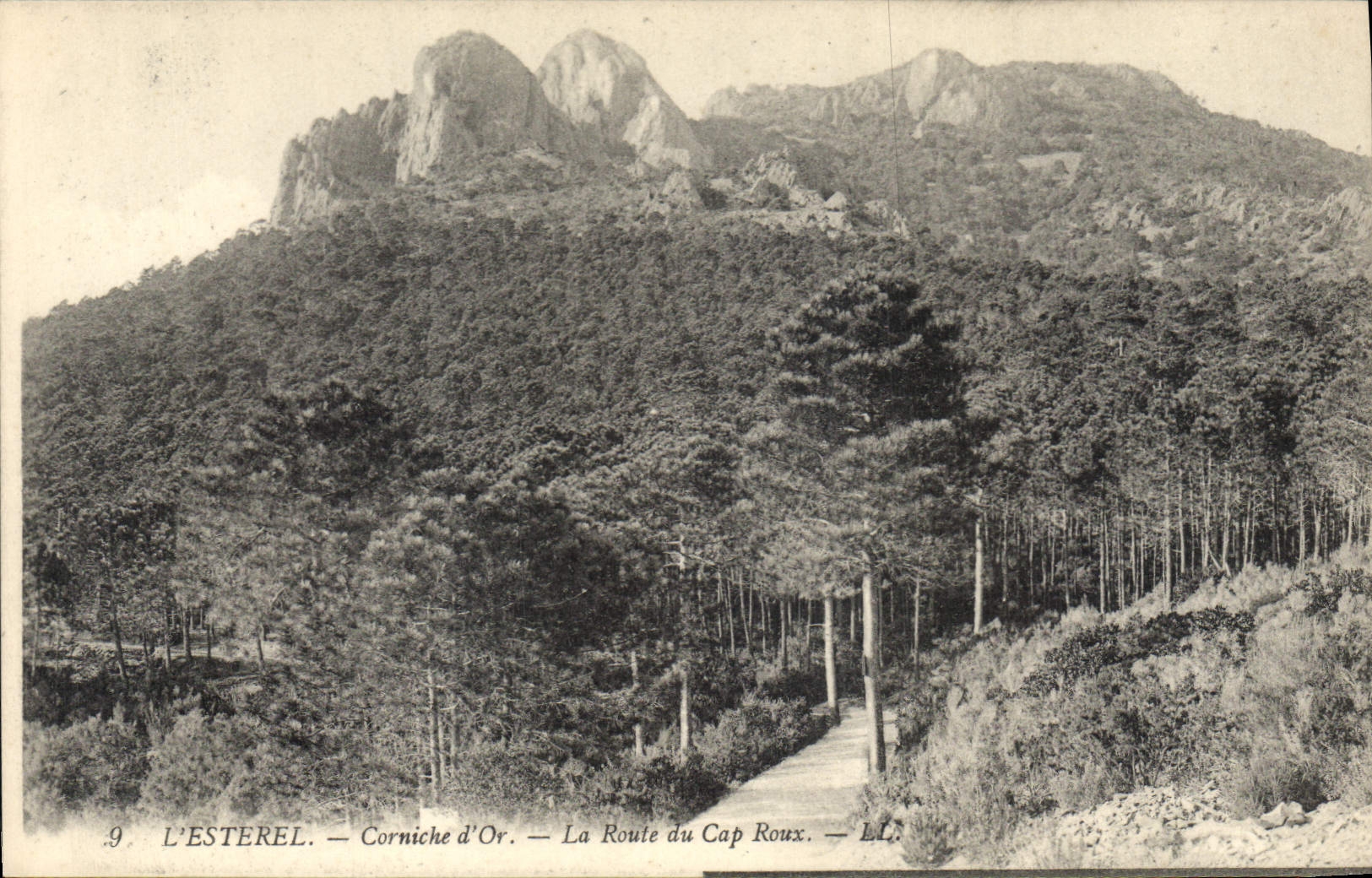 CPA L'Esterel Corniche d'Or La Route du Cap Roux 