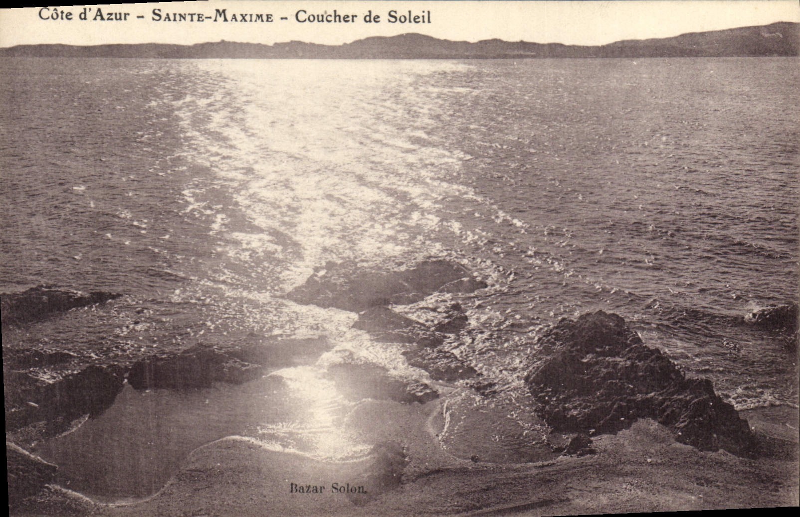CPA Cote d'Azur Sainte Maxime Coucher de Soleil