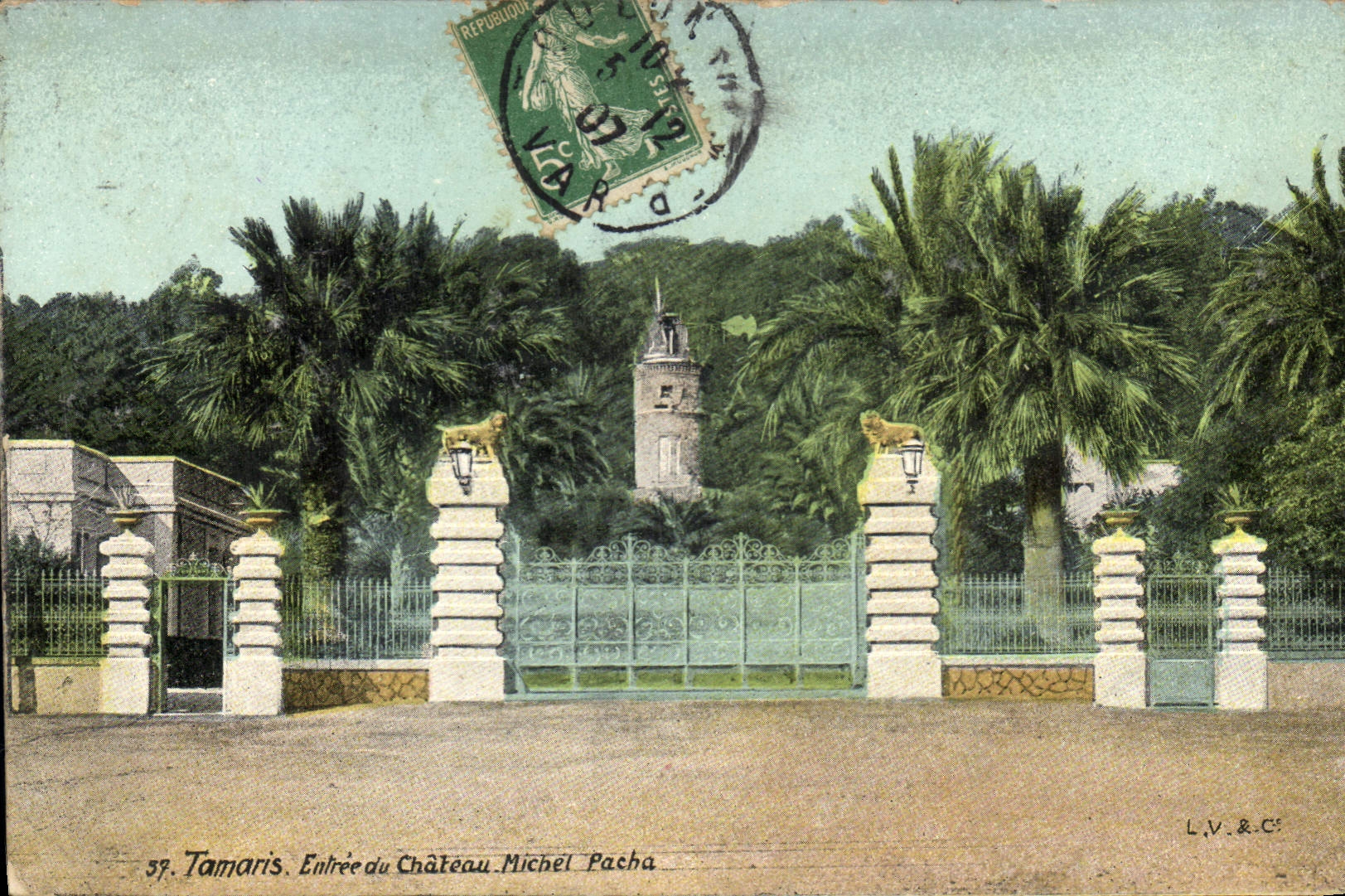 CPA Tamaris Entree du Chateau Michel Pacha