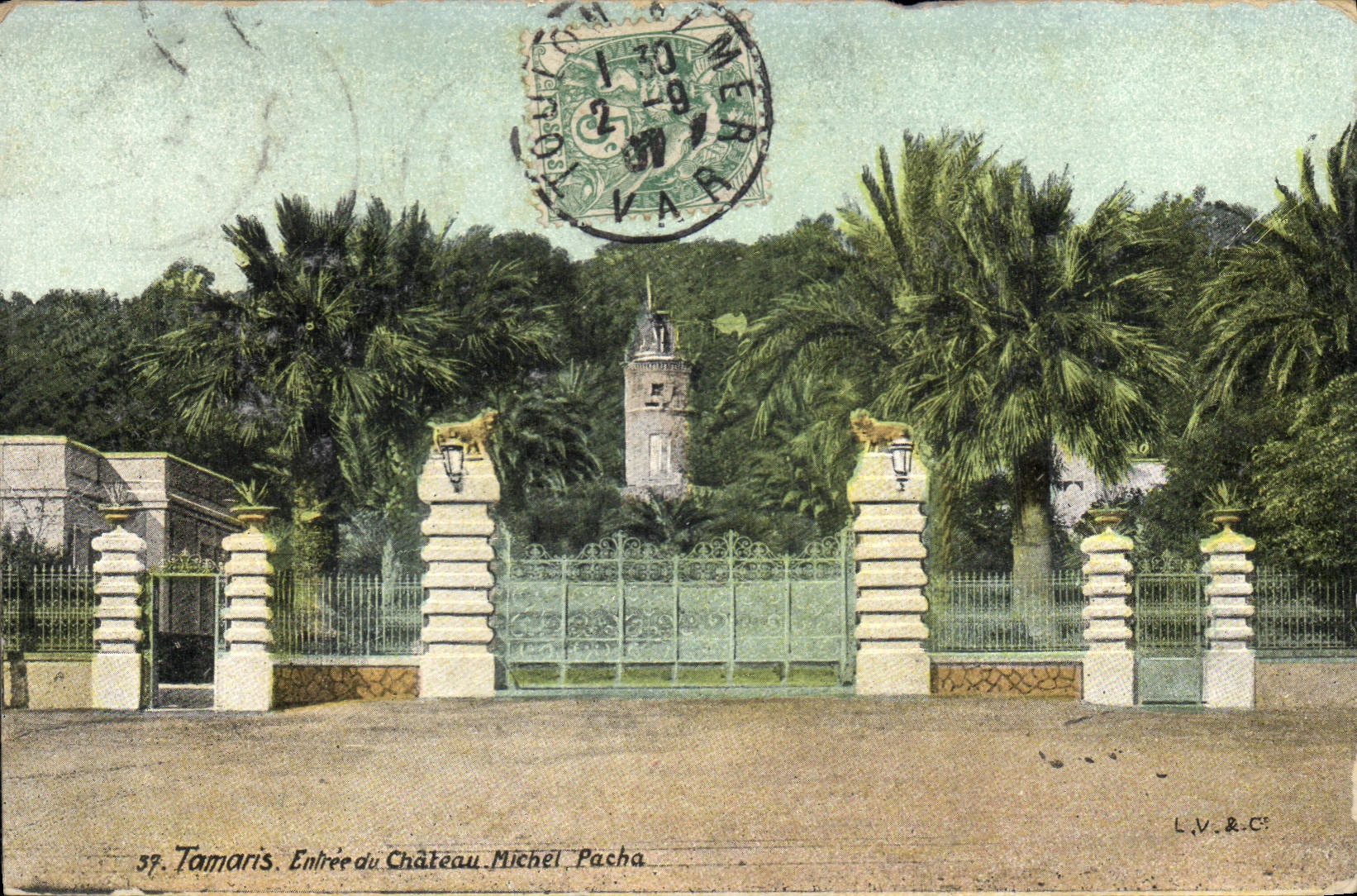 CPA Tamaris Entree du Chateau Michel Pacha