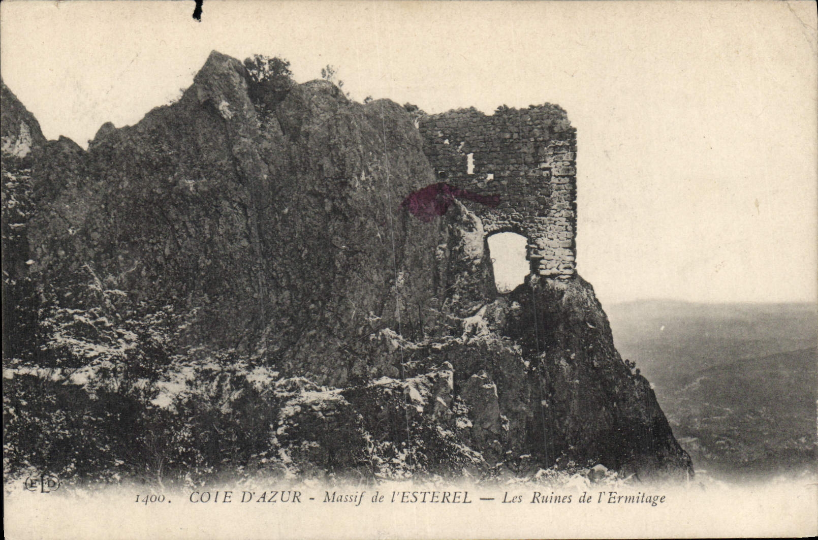 CPA Cote d'Azur Massif de l'Esterel Les Ruines de l'Ermitage